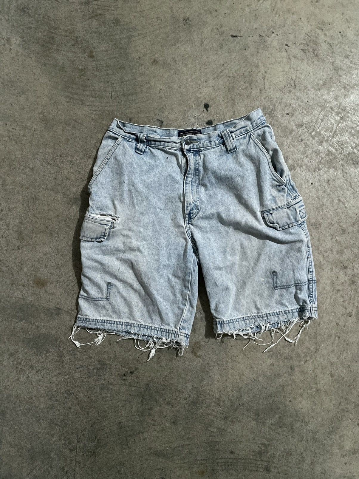 Sonoma × Vintage Y2K Distressed Cargo Jorts Size US 32 / EU 48 - 1 Thumbnail