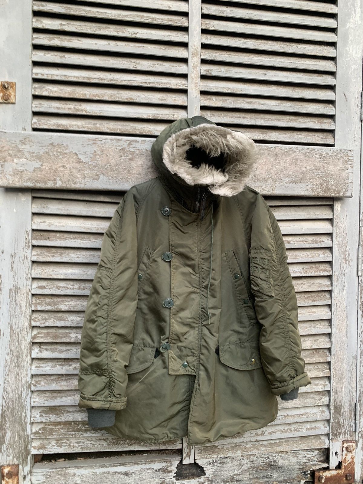 Alpha Industries 🪖Vintage FADED ALPHA INDUSTRIES EXTREME COLD WEATHER PARKA Size US L / EU 52-54 / 3 - 8 Thumbnail