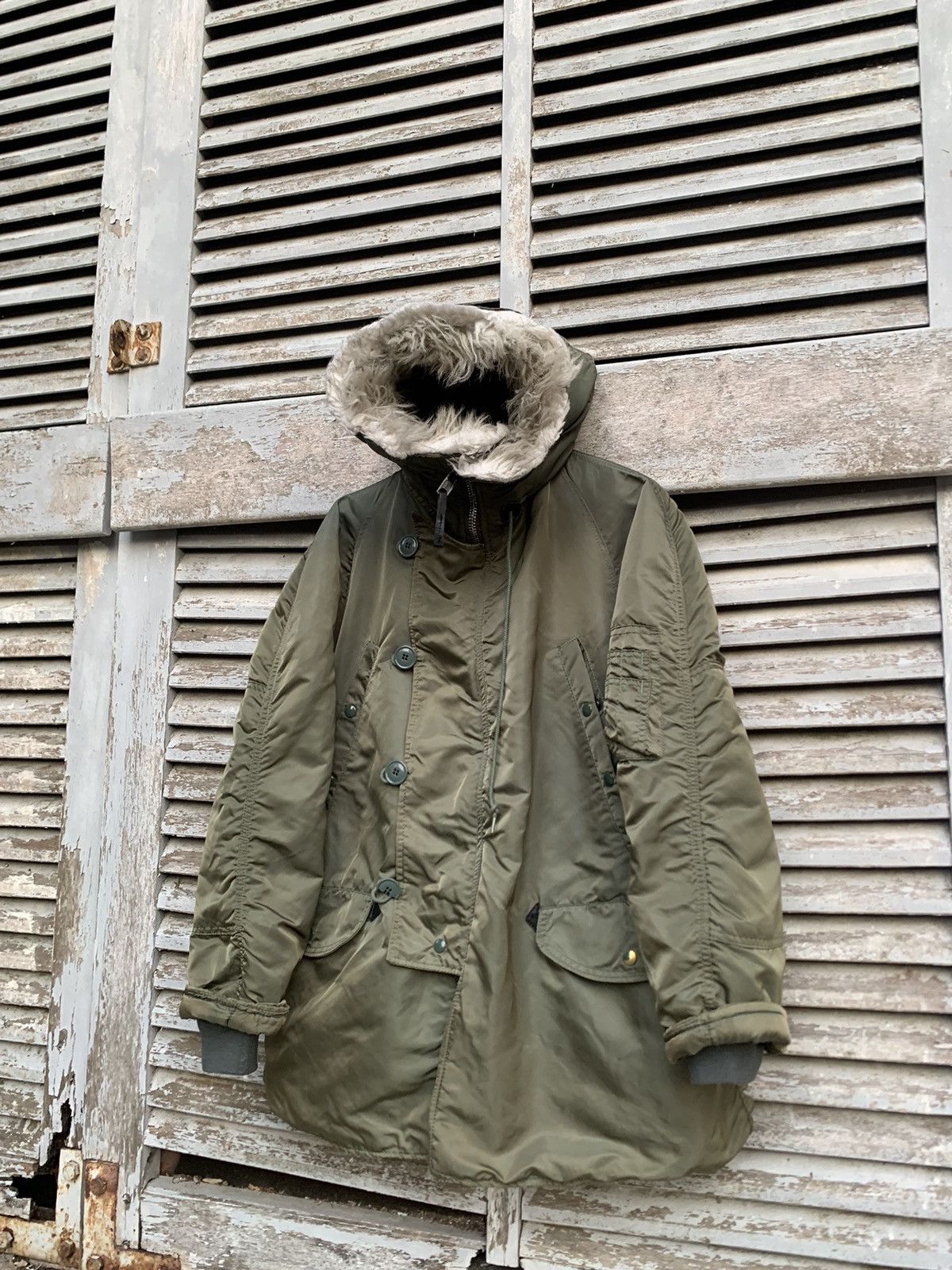 Alpha Industries 🪖Vintage FADED ALPHA INDUSTRIES EXTREME COLD WEATHER PARKA Size US L / EU 52-54 / 3 - 9 Thumbnail