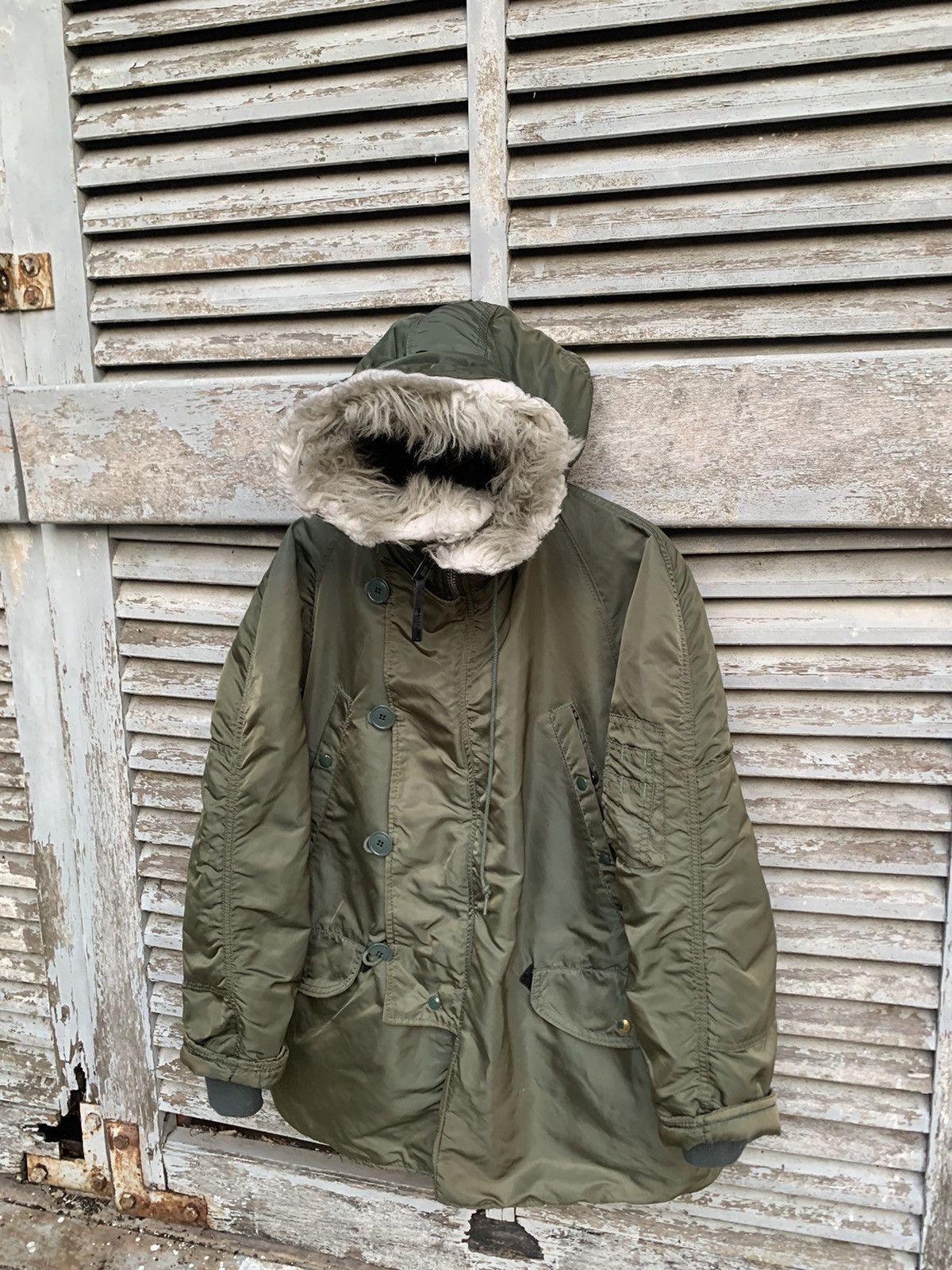 Alpha Industries 🪖Vintage FADED ALPHA INDUSTRIES EXTREME COLD WEATHER PARKA Size US L / EU 52-54 / 3 - 7 Thumbnail
