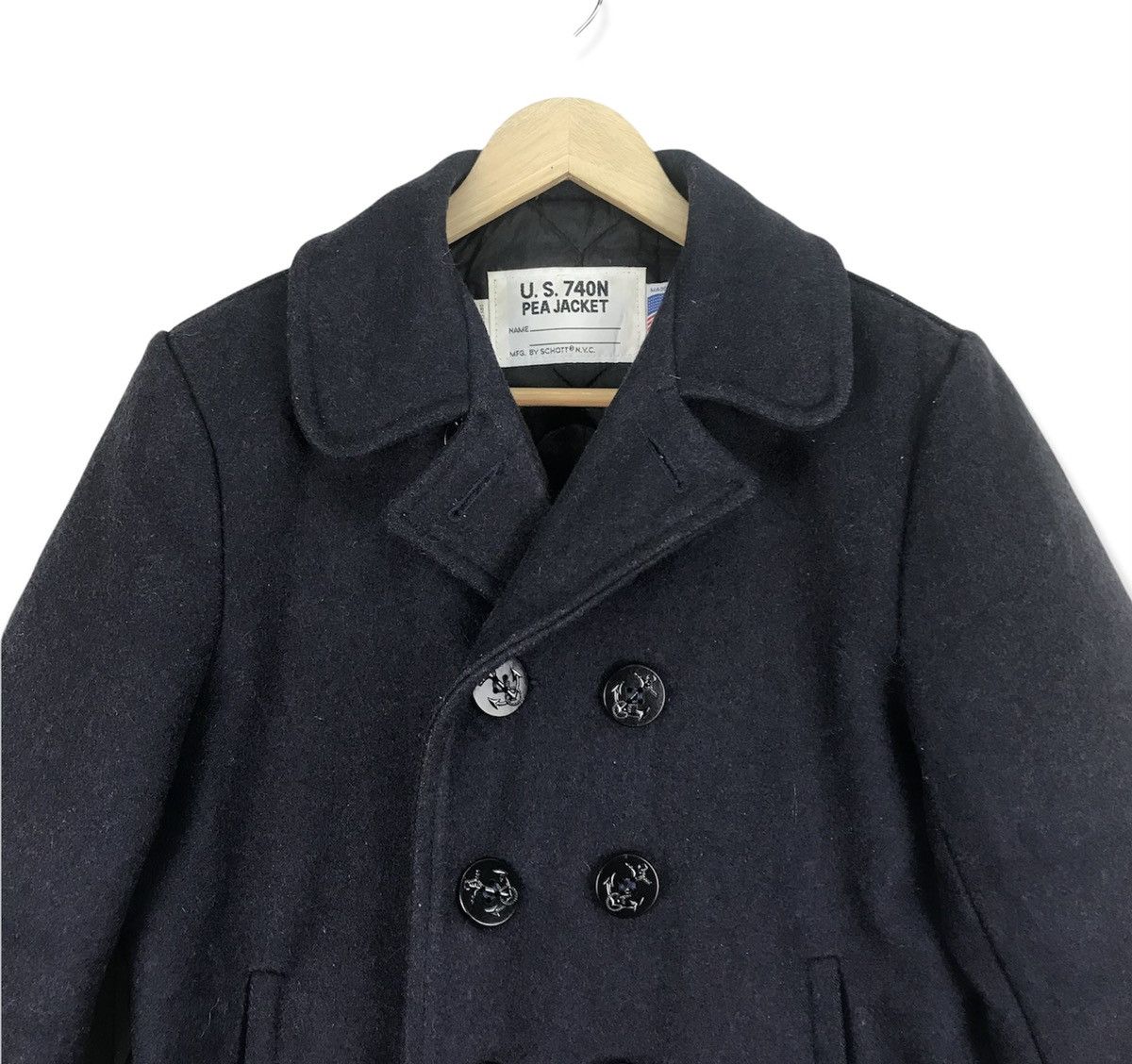 Schott Vintage Schott Pea Jacket U.S 740N Size US S / EU 44-46 / 1 - 3 Thumbnail