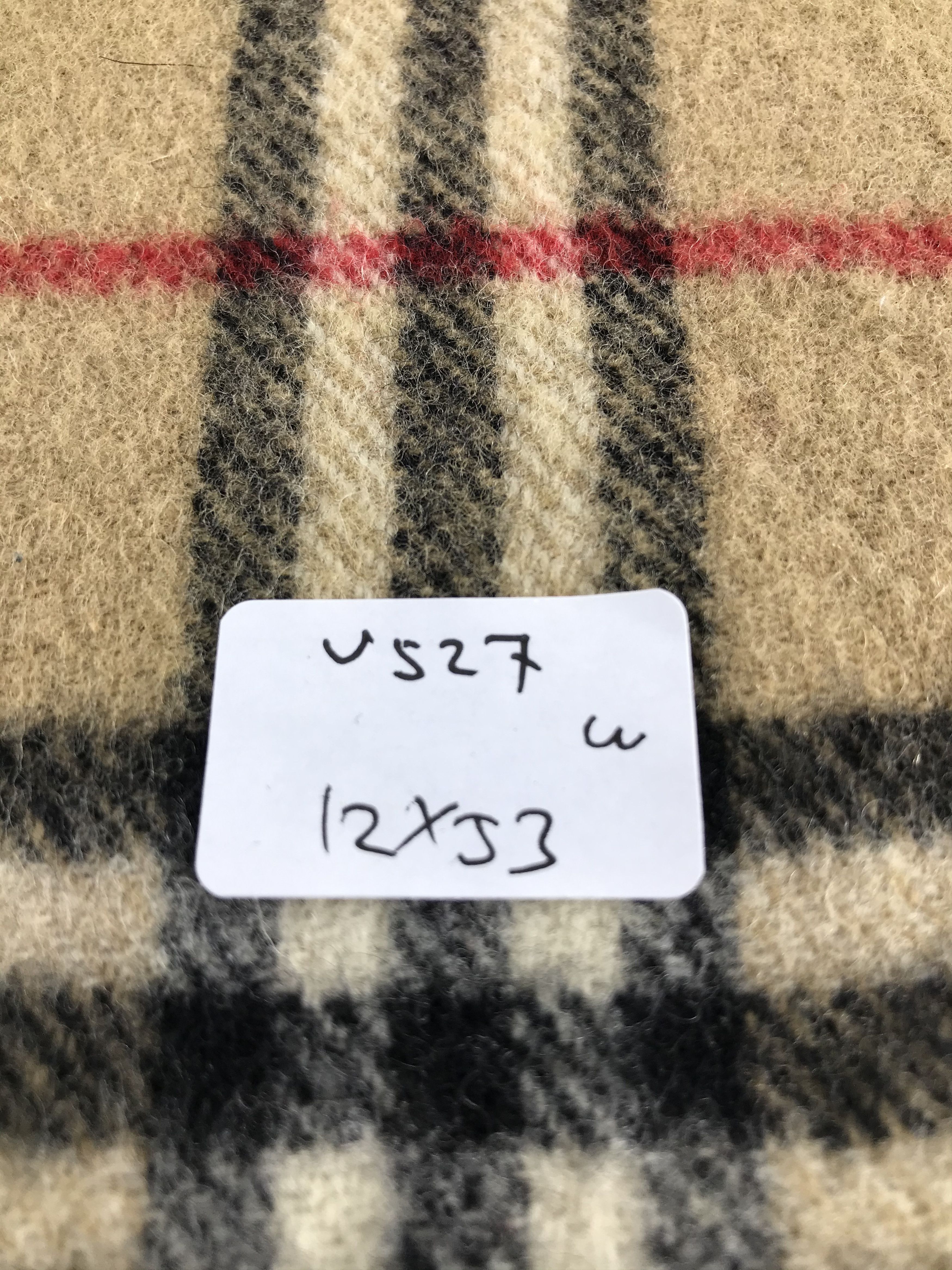 Burberry Burberrys Nova Check Tan Wool Scarf Muffler V527 Size ONE SIZE - 10 Thumbnail
