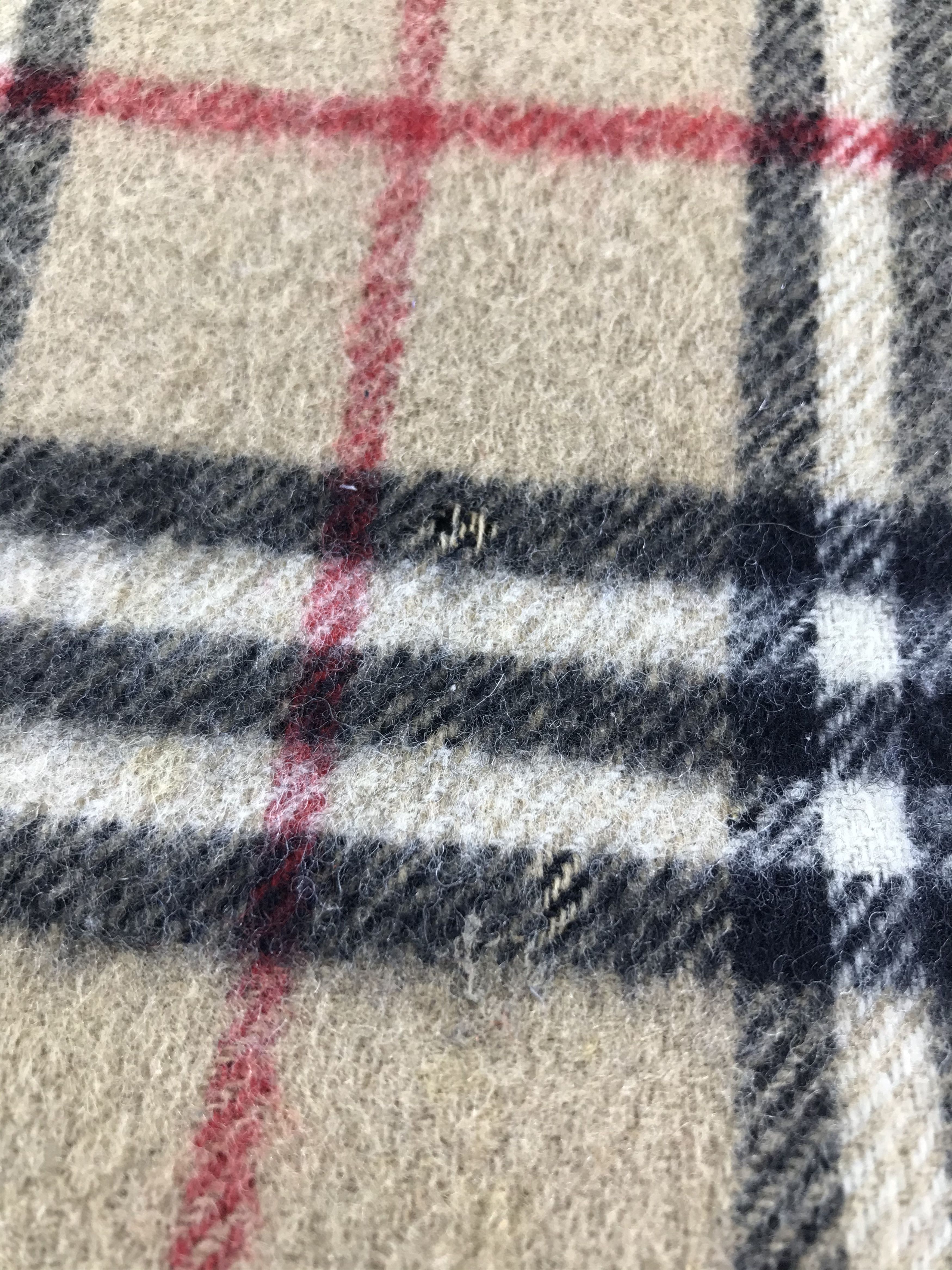 Burberry Burberrys Nova Check Tan Wool Scarf Muffler V527 Size ONE SIZE - 9 Thumbnail
