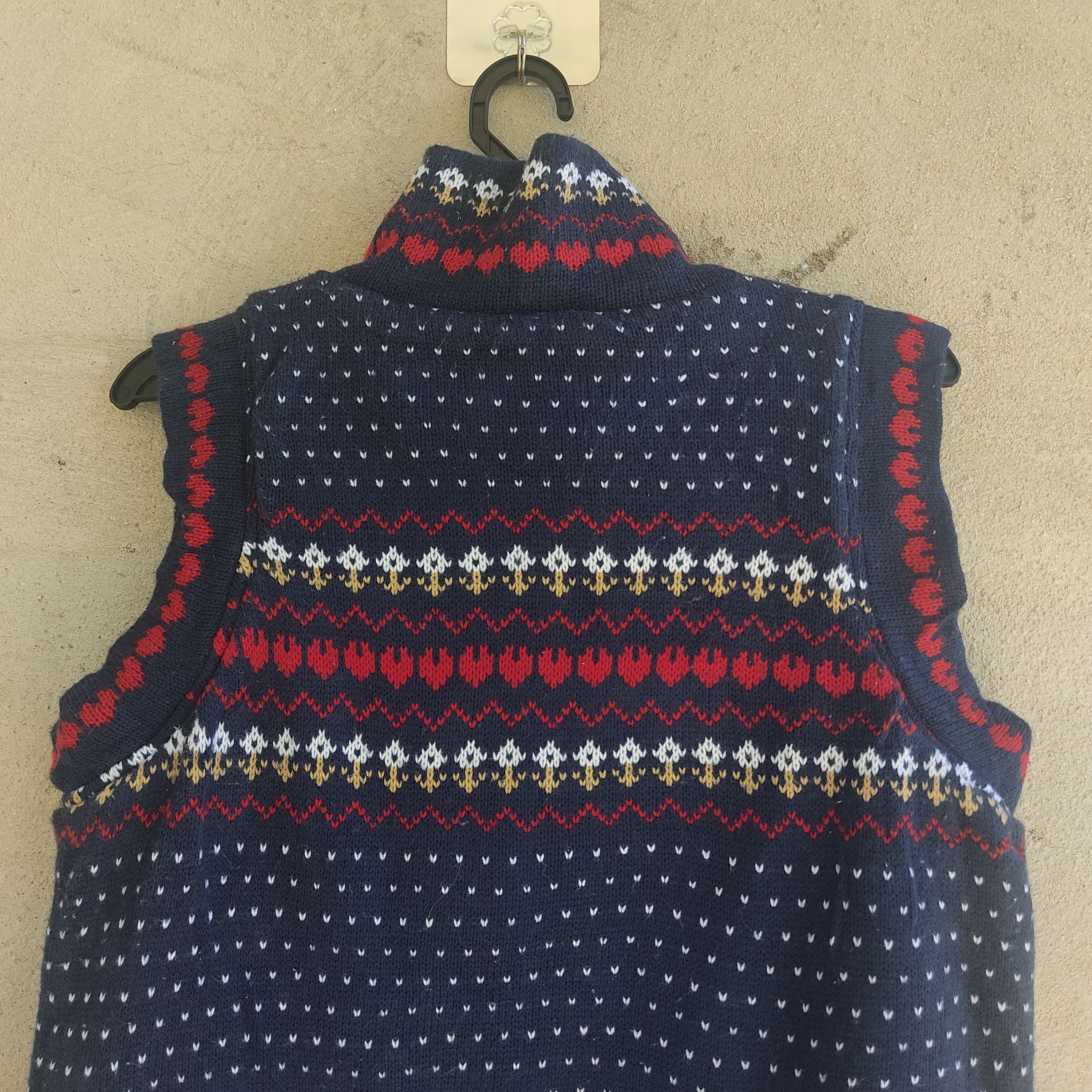Japanese Brand Wave Ranch Reversible Knit Blue Vest Size US M / EU 48-50 / 2 - 7 Thumbnail