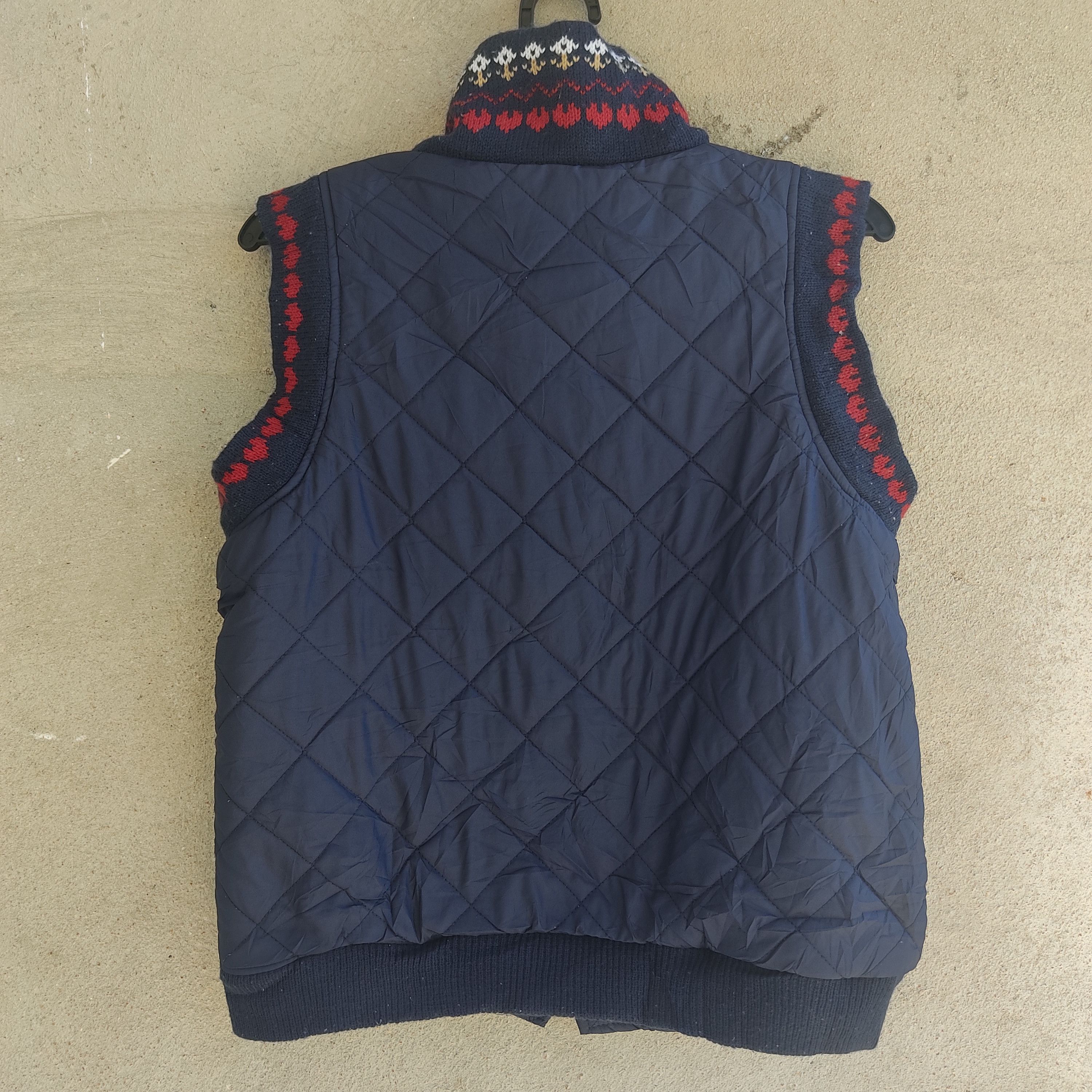 Japanese Brand Wave Ranch Reversible Knit Blue Vest Size US M / EU 48-50 / 2 - 13 Thumbnail