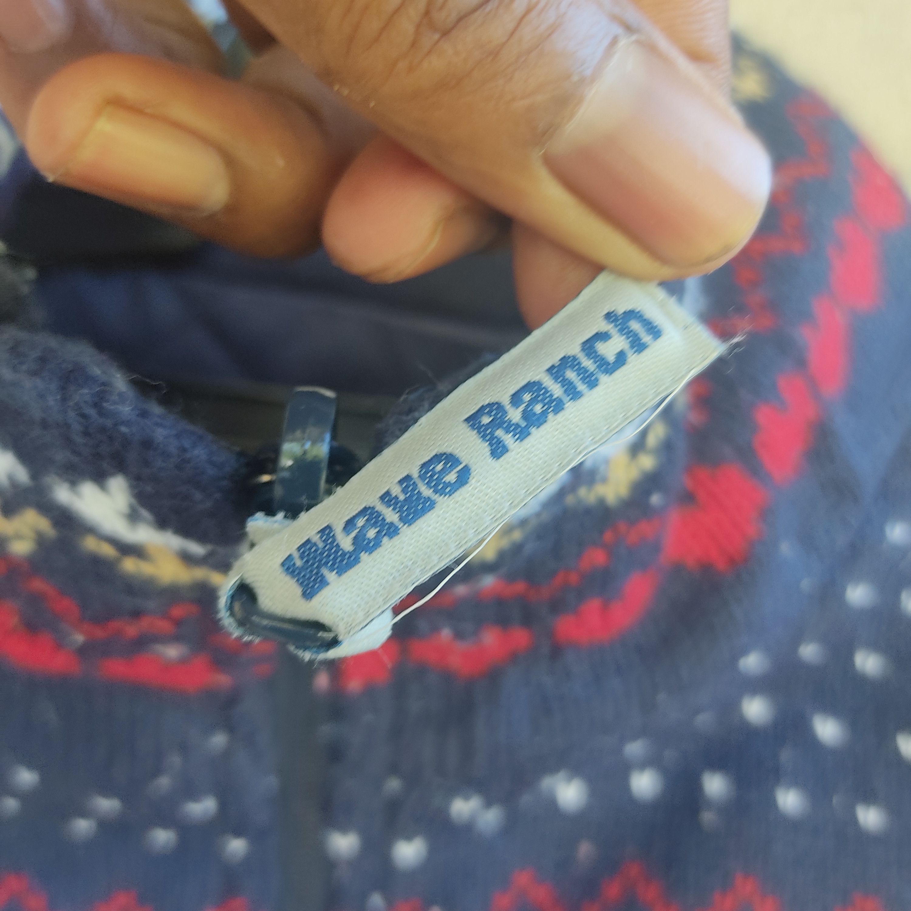 Japanese Brand Wave Ranch Reversible Knit Blue Vest Size US M / EU 48-50 / 2 - 4 Thumbnail