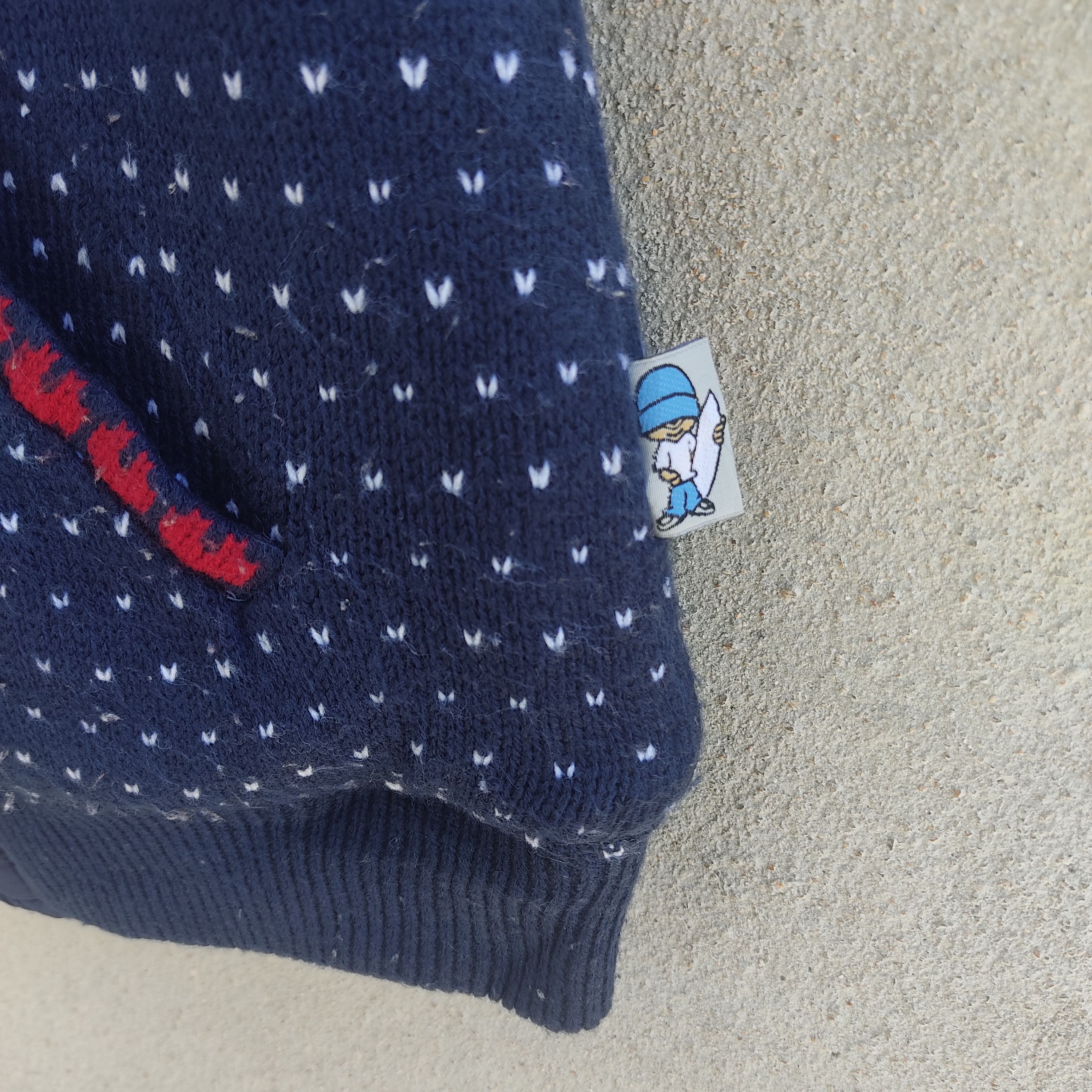 Japanese Brand Wave Ranch Reversible Knit Blue Vest Size US M / EU 48-50 / 2 - 5 Thumbnail