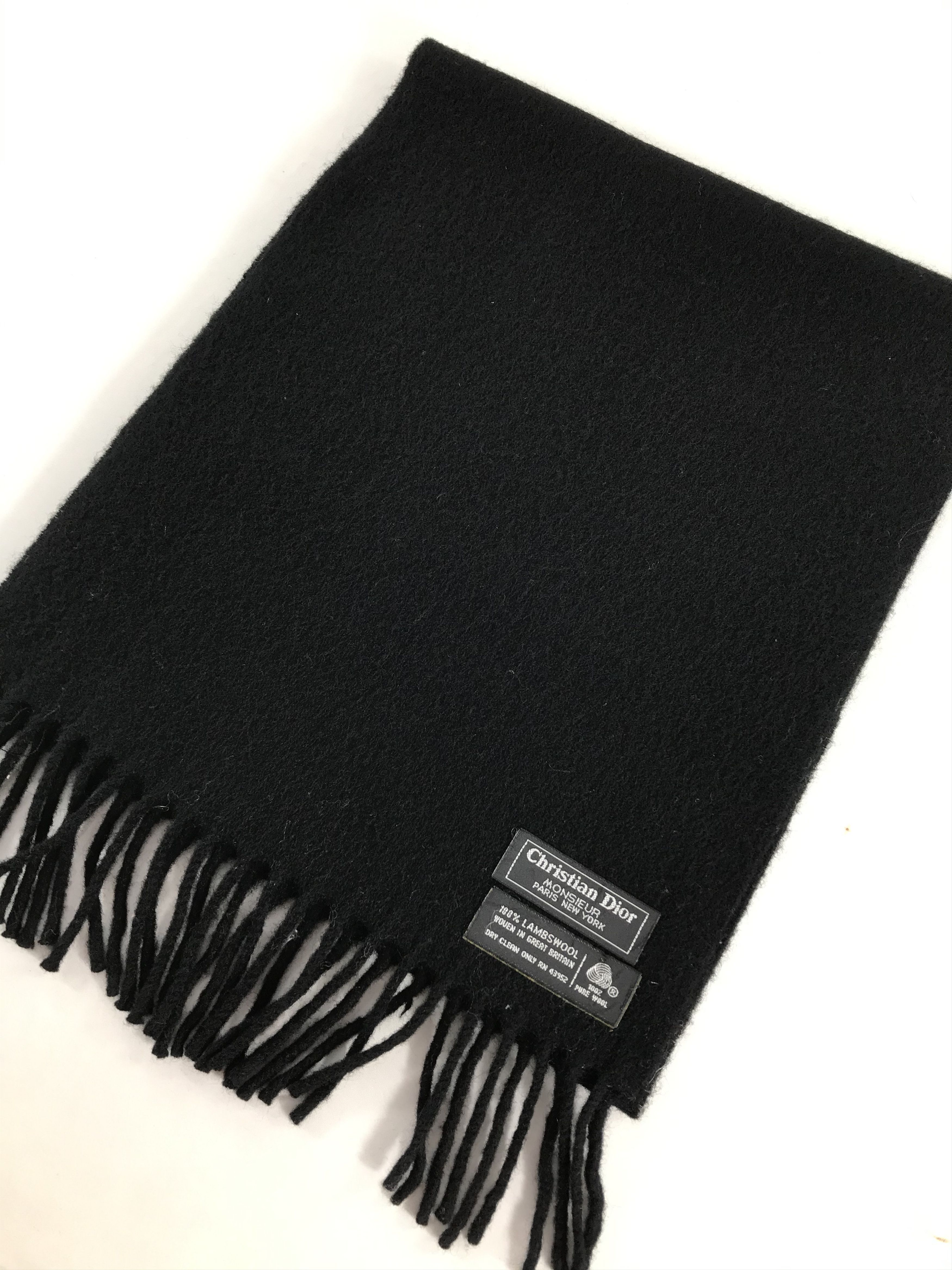 Christian Dior Monsieur Christian Dior Wool Scarf Muffler V524 Size ONE SIZE - 3 Thumbnail