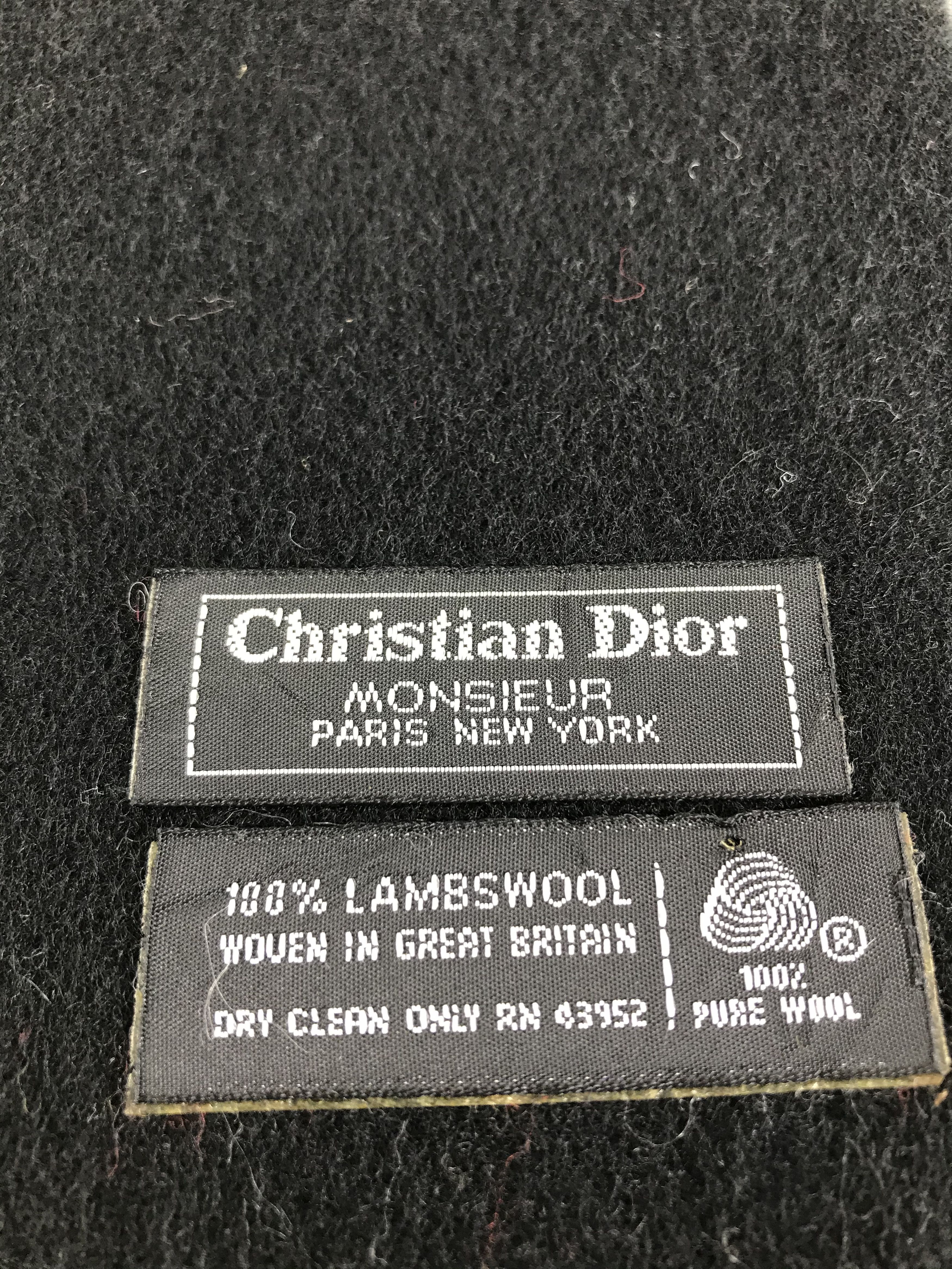Christian Dior Monsieur Christian Dior Wool Scarf Muffler V524 Size ONE SIZE - 4 Thumbnail