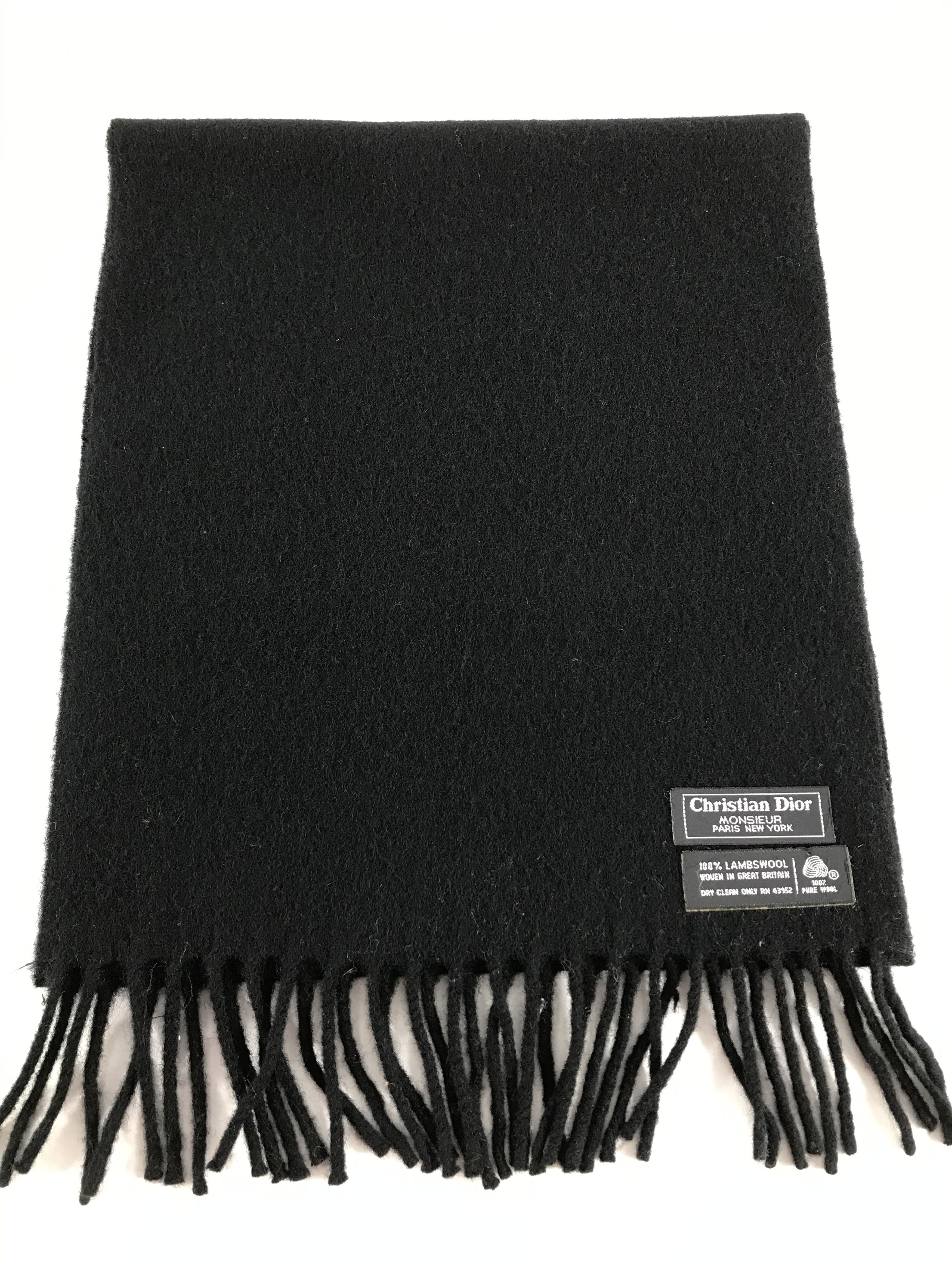 Christian Dior Monsieur Christian Dior Wool Scarf Muffler V524 Size ONE SIZE - 2 Thumbnail