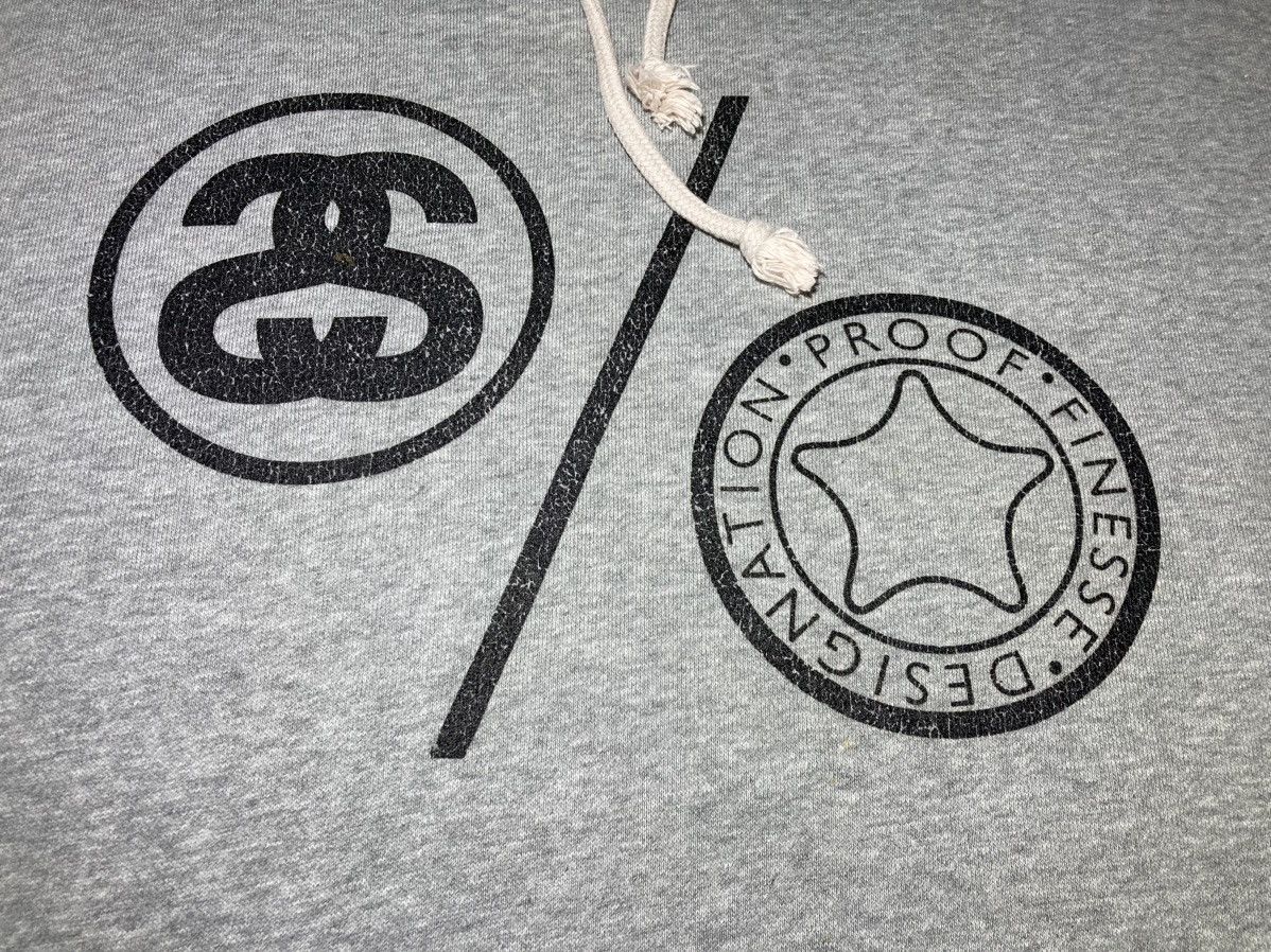 Good Enough 1999 Stussy Finesse Heather Gray Hoodie Vintage 90s Japan Size US M / EU 48-50 / 2 - 3 Thumbnail