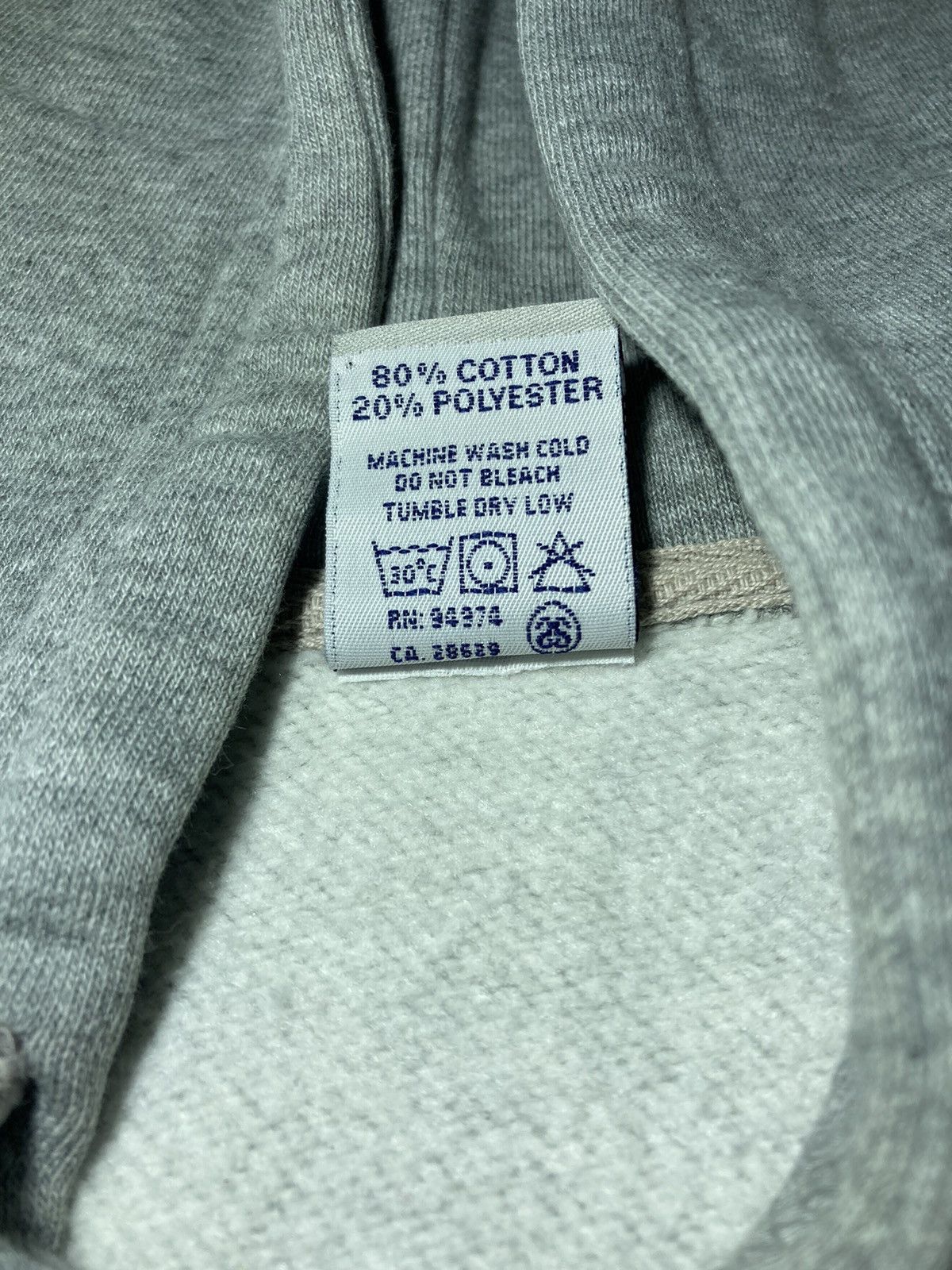 Good Enough 1999 Stussy Finesse Heather Gray Hoodie Vintage 90s Japan Size US M / EU 48-50 / 2 - 6 Thumbnail