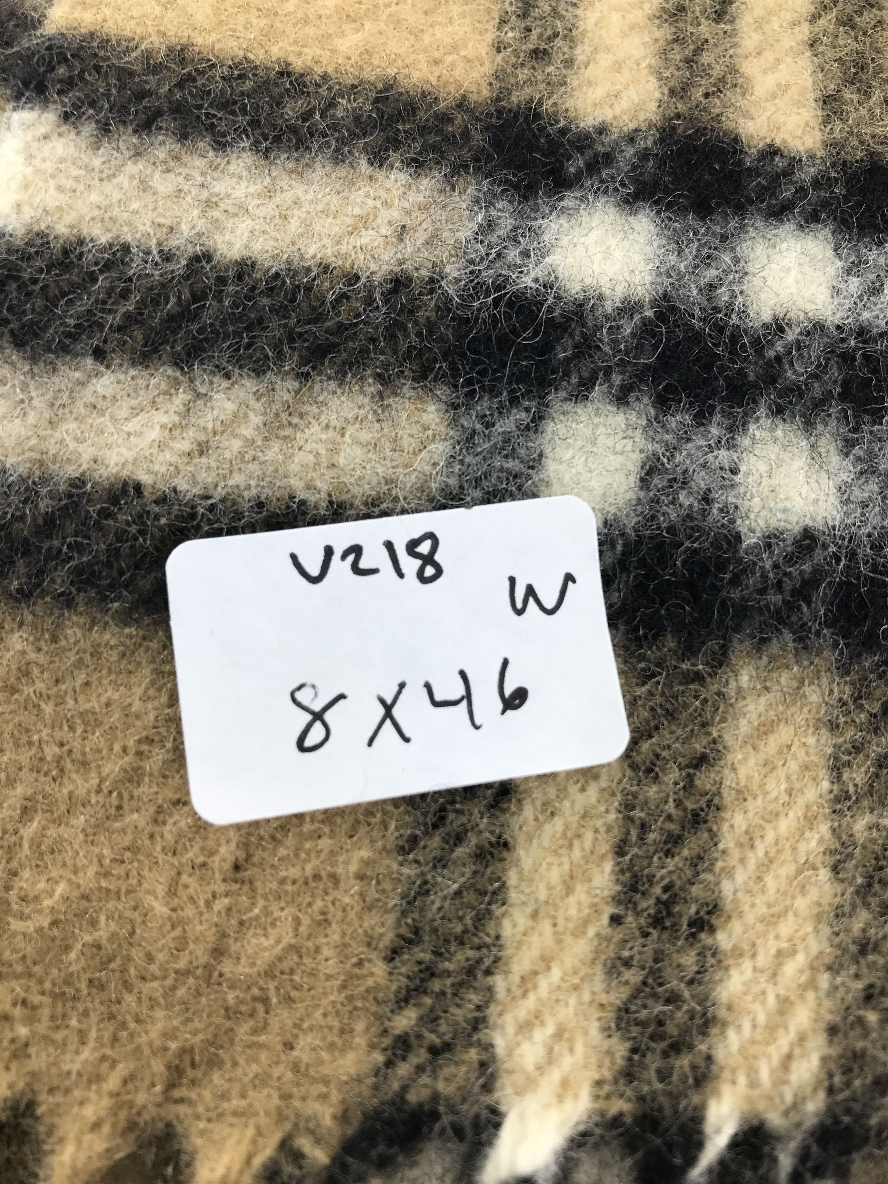 Burberry Burberry Tan Scarf Muffler Wool Neck Warmer V218 Size ONE SIZE - 9 Thumbnail