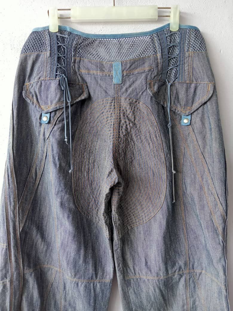 Donna Karan Super Baggy Drawstring Denim Size 30" / US 8 / IT 44 - 5 Thumbnail