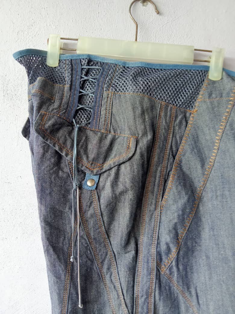 Donna Karan Super Baggy Drawstring Denim Size 30" / US 8 / IT 44 - 7 Thumbnail