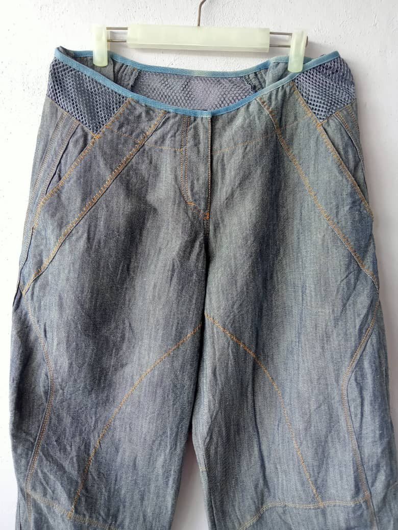 Donna Karan Super Baggy Drawstring Denim Size 30" / US 8 / IT 44 - 2 Thumbnail