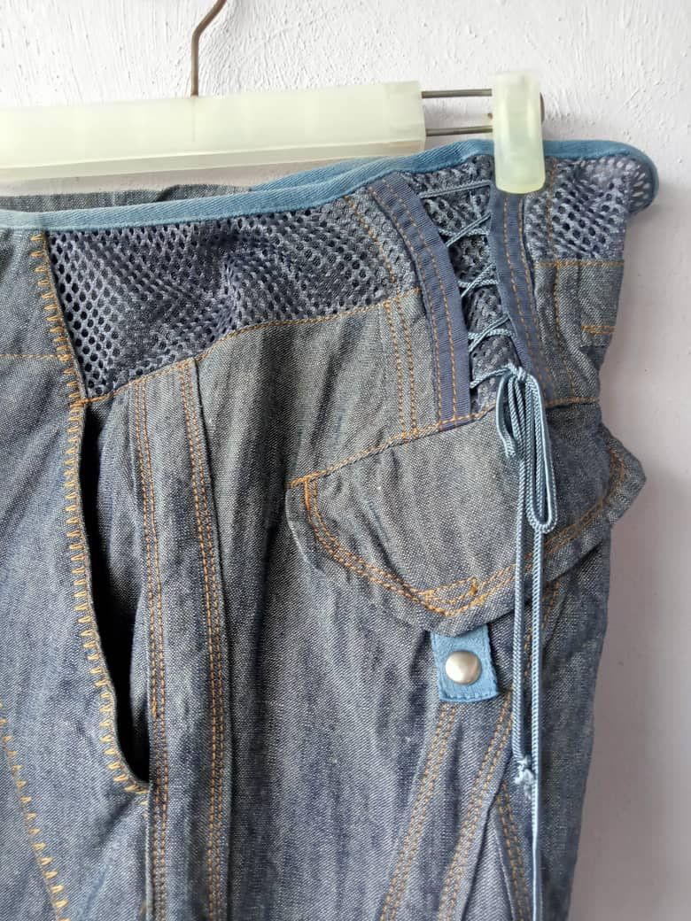 Donna Karan Super Baggy Drawstring Denim Size 30" / US 8 / IT 44 - 8 Thumbnail