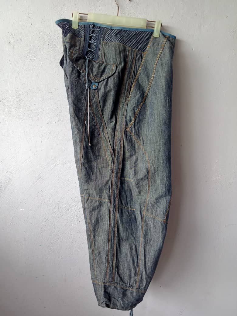 Donna Karan Super Baggy Drawstring Denim Size 30" / US 8 / IT 44 - 9 Thumbnail
