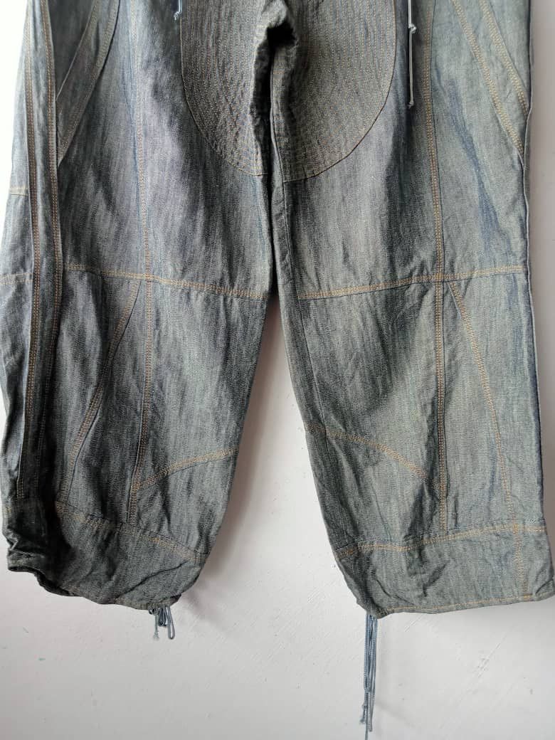 Donna Karan Super Baggy Drawstring Denim Size 30" / US 8 / IT 44 - 6 Thumbnail