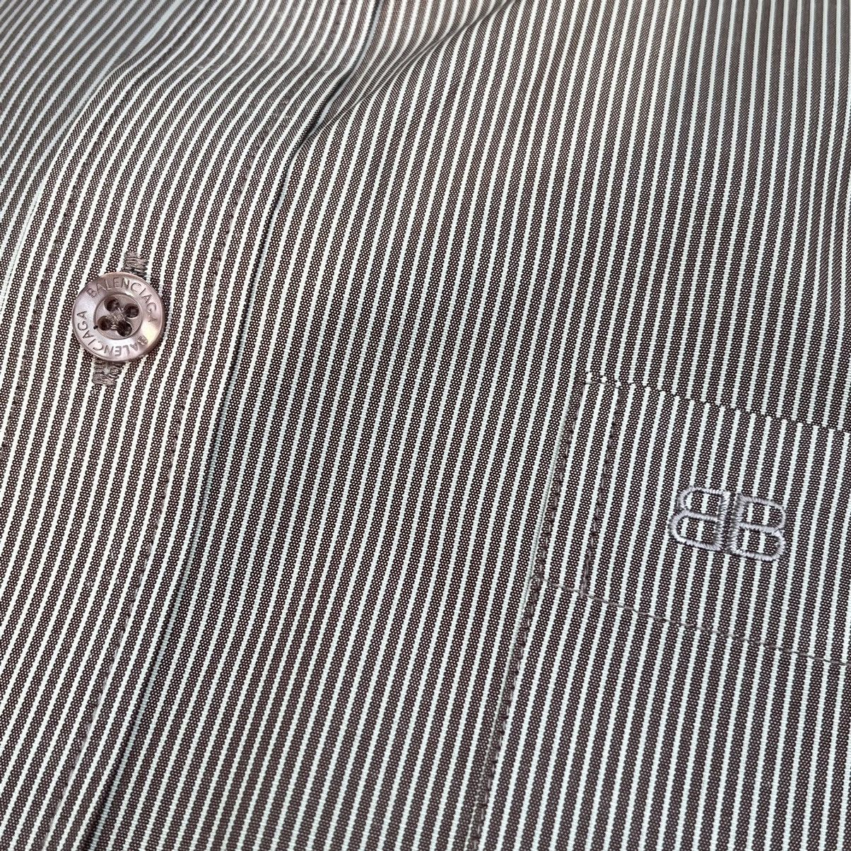 Balenciaga × Vintage Vintage Balenciaga Paris Button Ups Shirt Striped Size US L / EU 52-54 / 3 - 9 Thumbnail