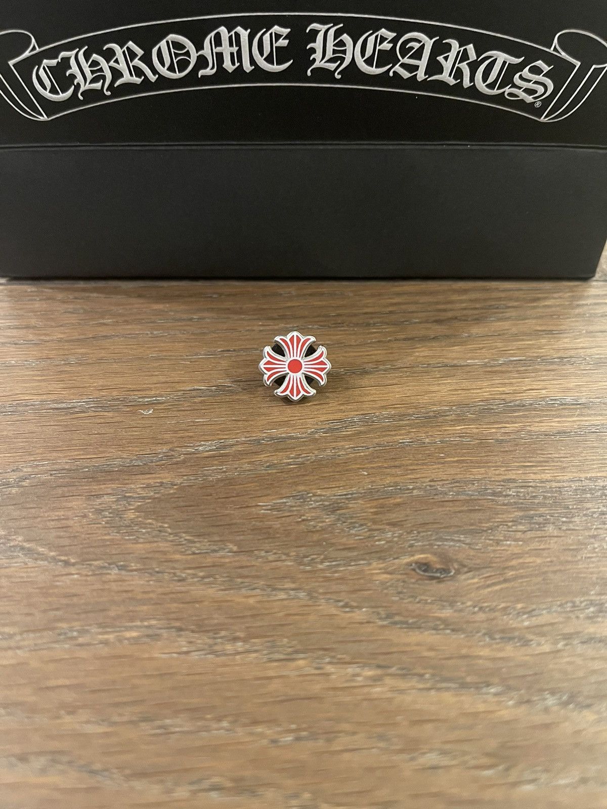 image of Chrome Hearts Red Mini Plus High Quality Pin, Men's