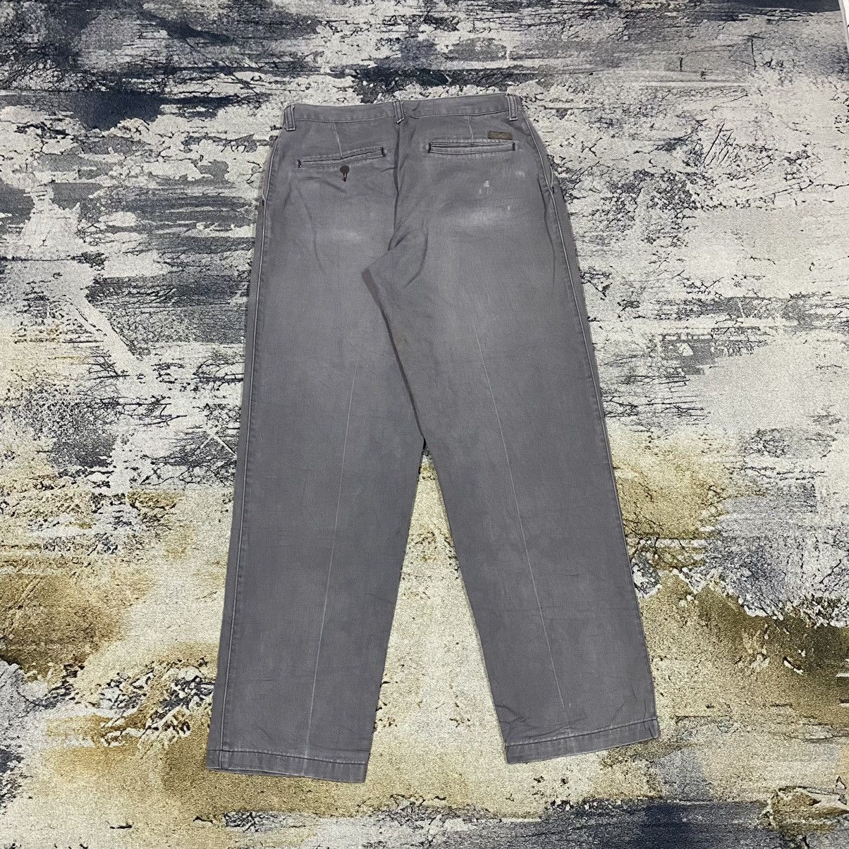 Japanese Brand Vintage Japan Lee Faded Grey Trousers Chino Pants Size US 31 - 5 Thumbnail