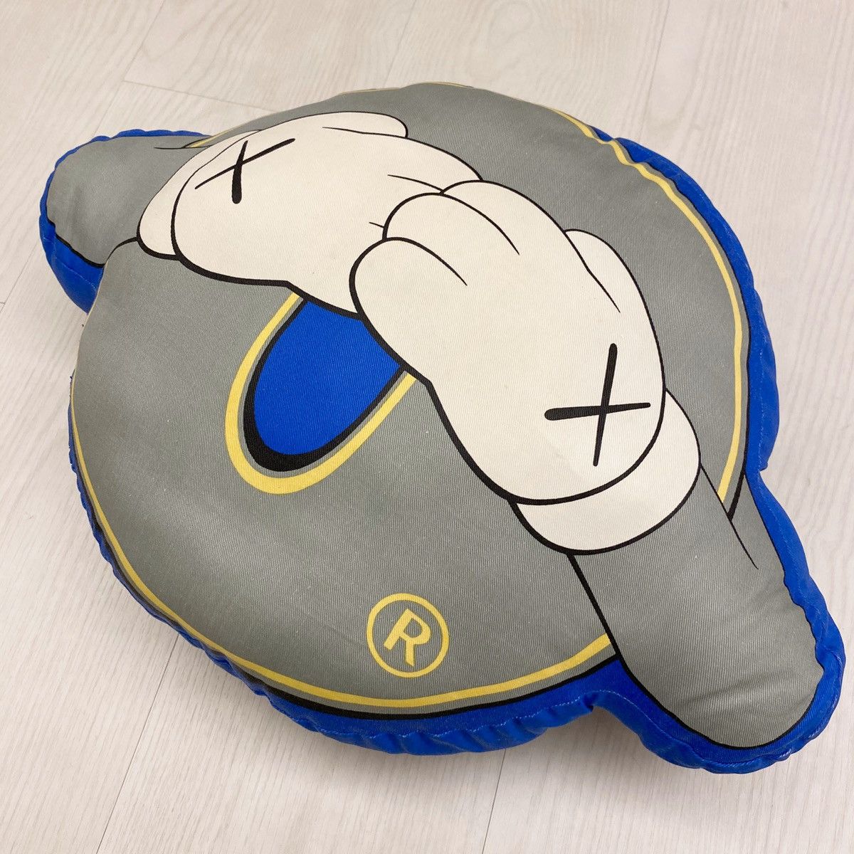image of Kaws Original Fake Xx Chompers Pillows Cushion Companion Bff in Blue, Men's