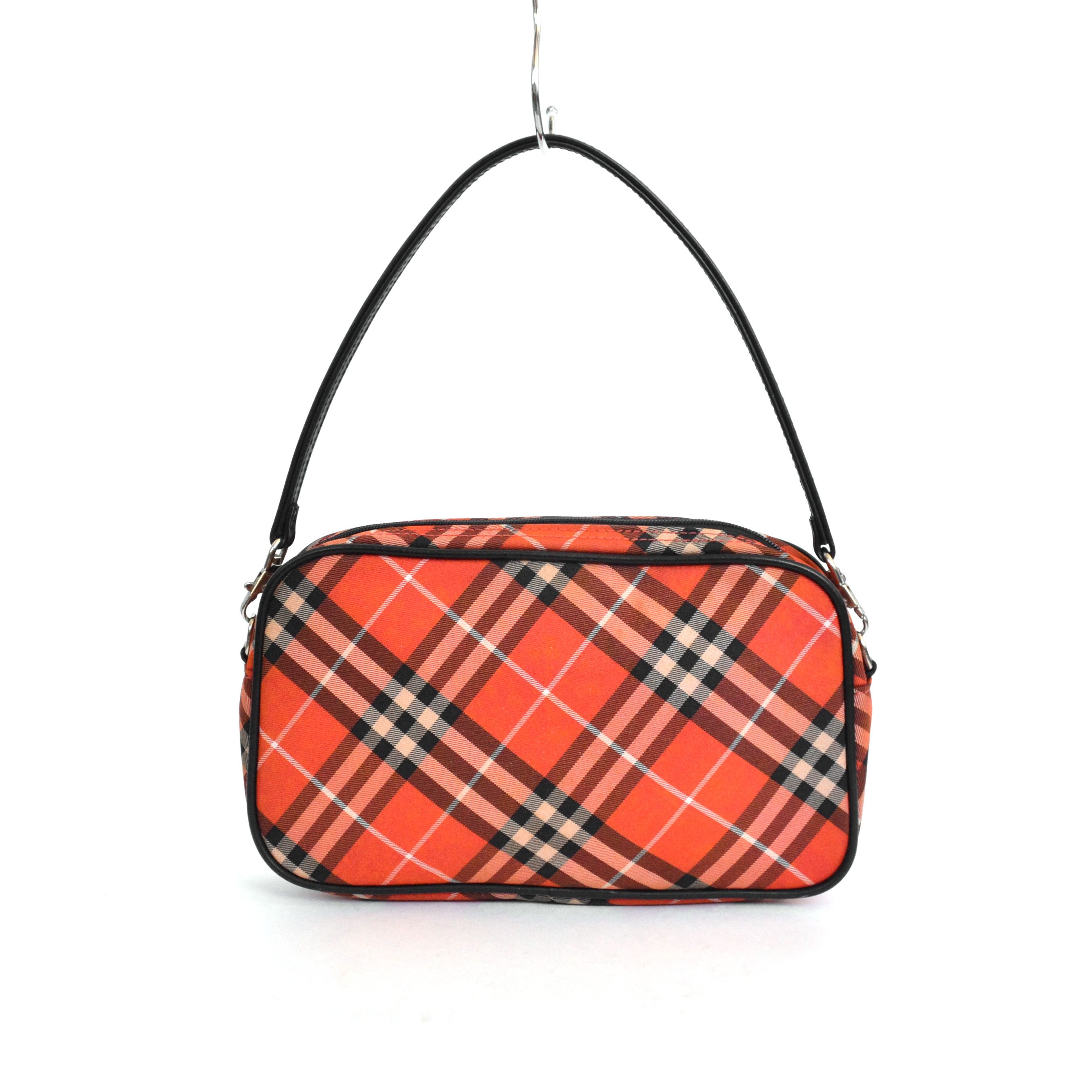 Bag Mini Nova Check Handbag Zip Black Red, Women's