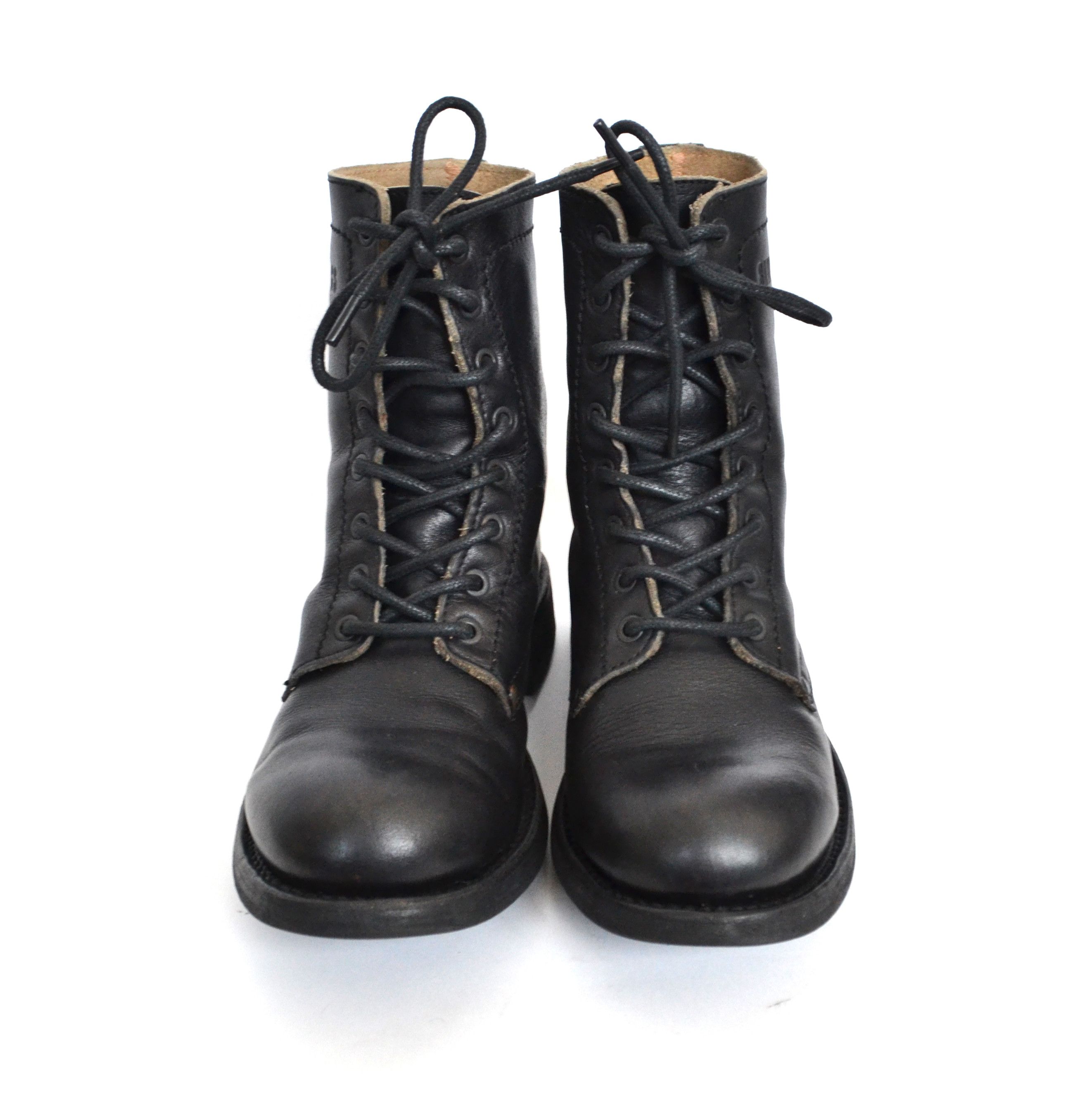 Dirk Bikkembergs Dirk Bikkembergs Boots Black Leather Shoes Vintage Lace Size US 7 / IT 37 - 4 Thumbnail