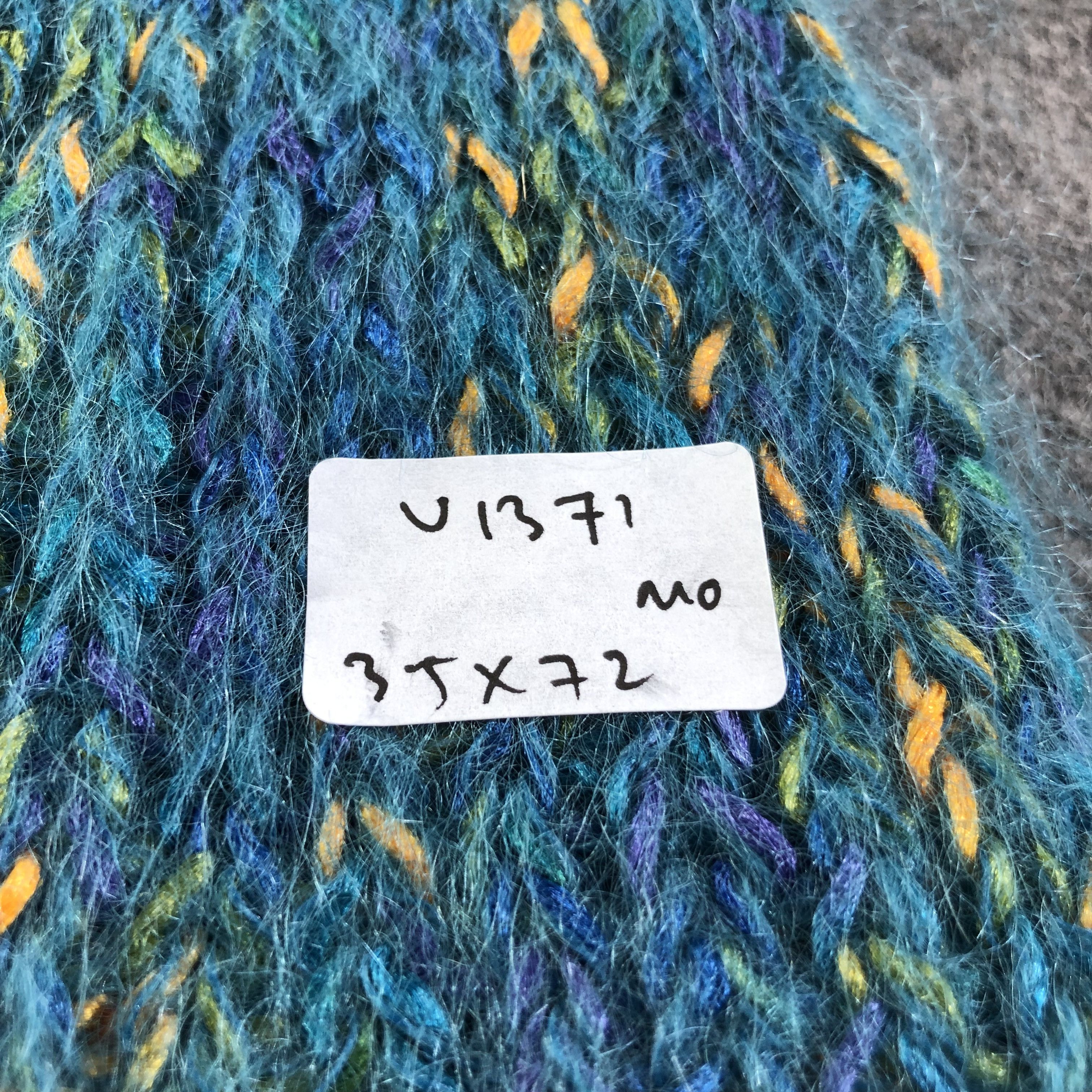 Vintage Blue Mohair Scarf Muffler V1371 Size ONE SIZE - 4 Thumbnail