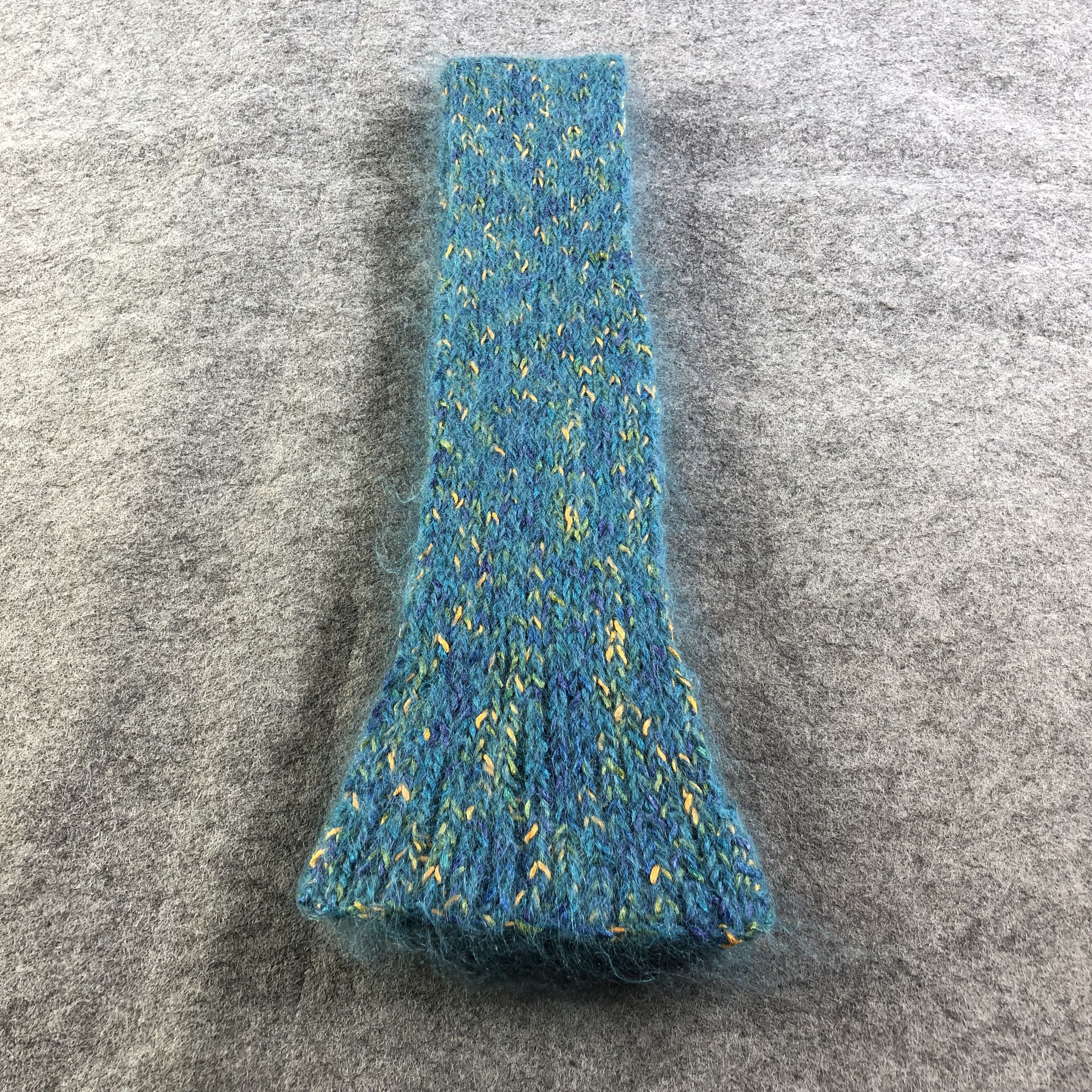 Vintage Blue Mohair Scarf Muffler V1371 Size ONE SIZE - 2 Thumbnail