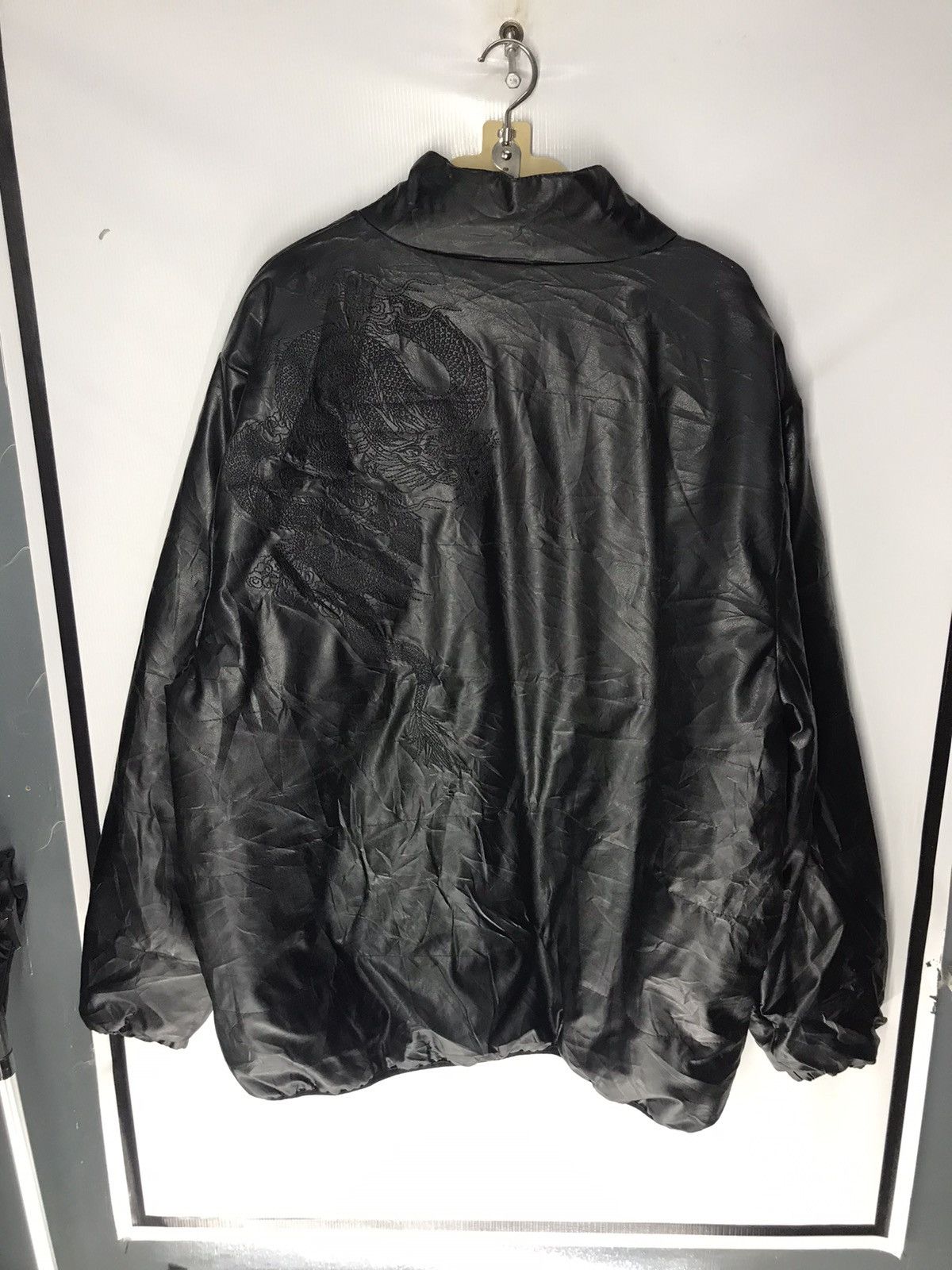 Japanese Brand Vintage zipper jacket back embroidered dragon Size US XXL / EU 58 / 5 - 11 Thumbnail