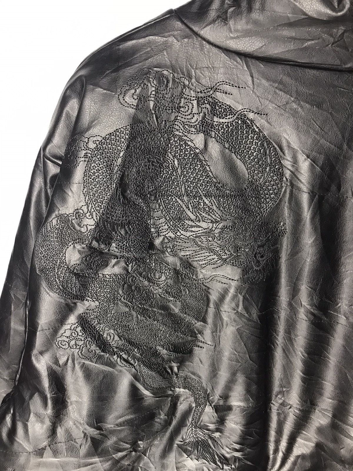 Japanese Brand Vintage zipper jacket back embroidered dragon Size US XXL / EU 58 / 5 - 9 Thumbnail