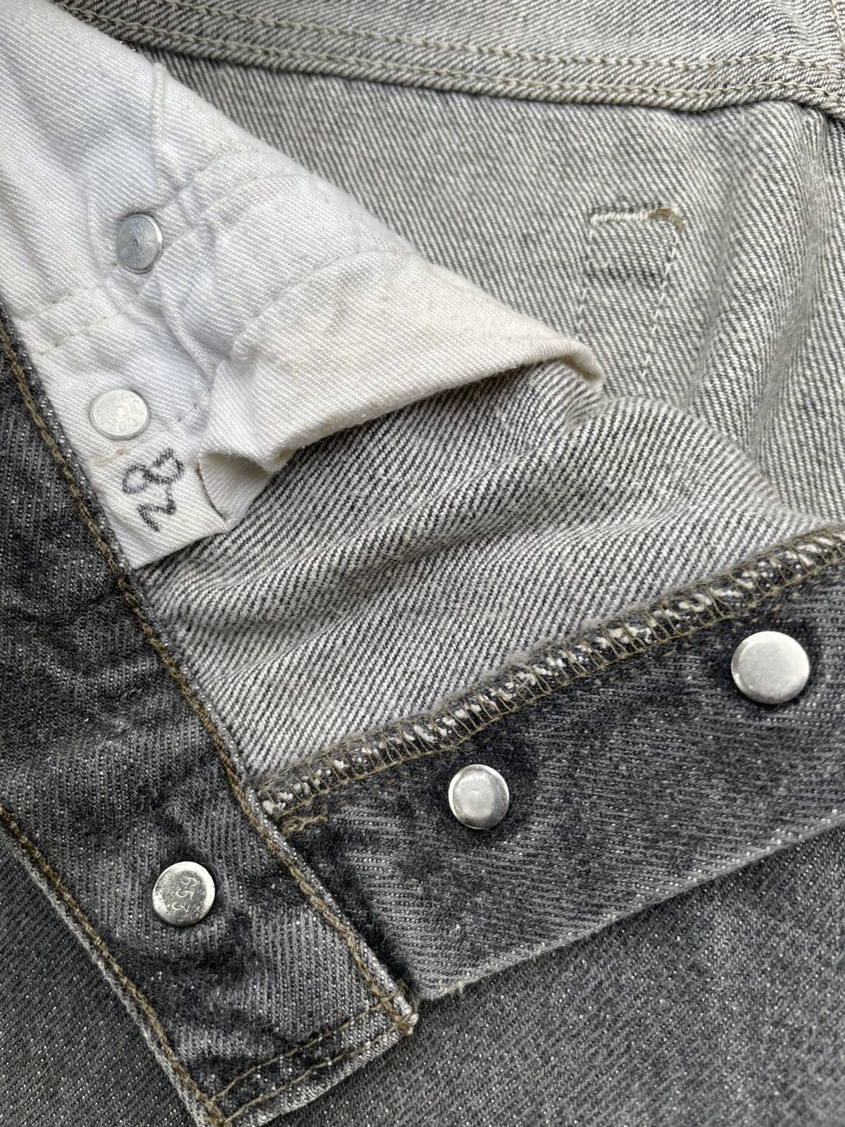 Levi's Vintage Levis 501 e 90’s Usa Black Denim Size US 29 - 13 Thumbnail