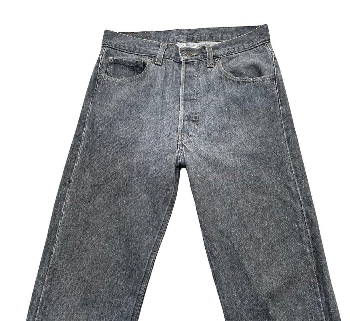 Levi's Vintage Levis 501 e 90’s Usa Black Denim Size US 29 - 3 Thumbnail