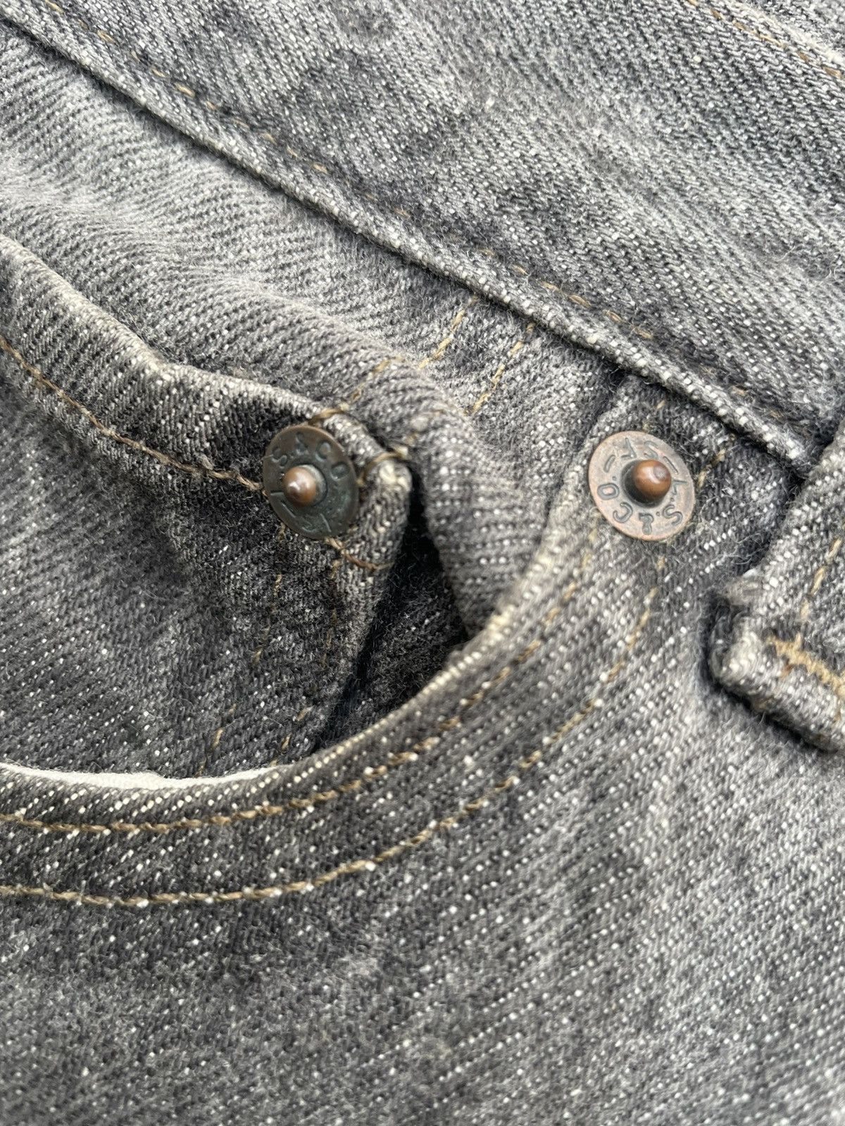 Levi's Vintage Levis 501 e 90’s Usa Black Denim Size US 29 - 14 Thumbnail