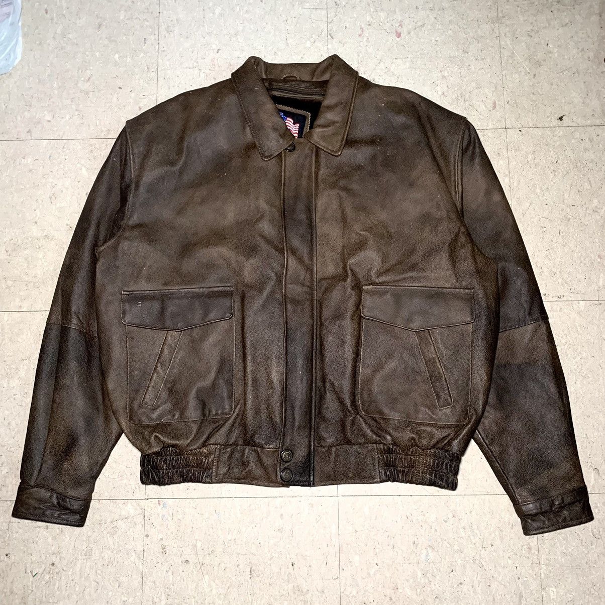 Leather Vintage USA A2 Flight Leather Jacket w/ removable lining | Grailed