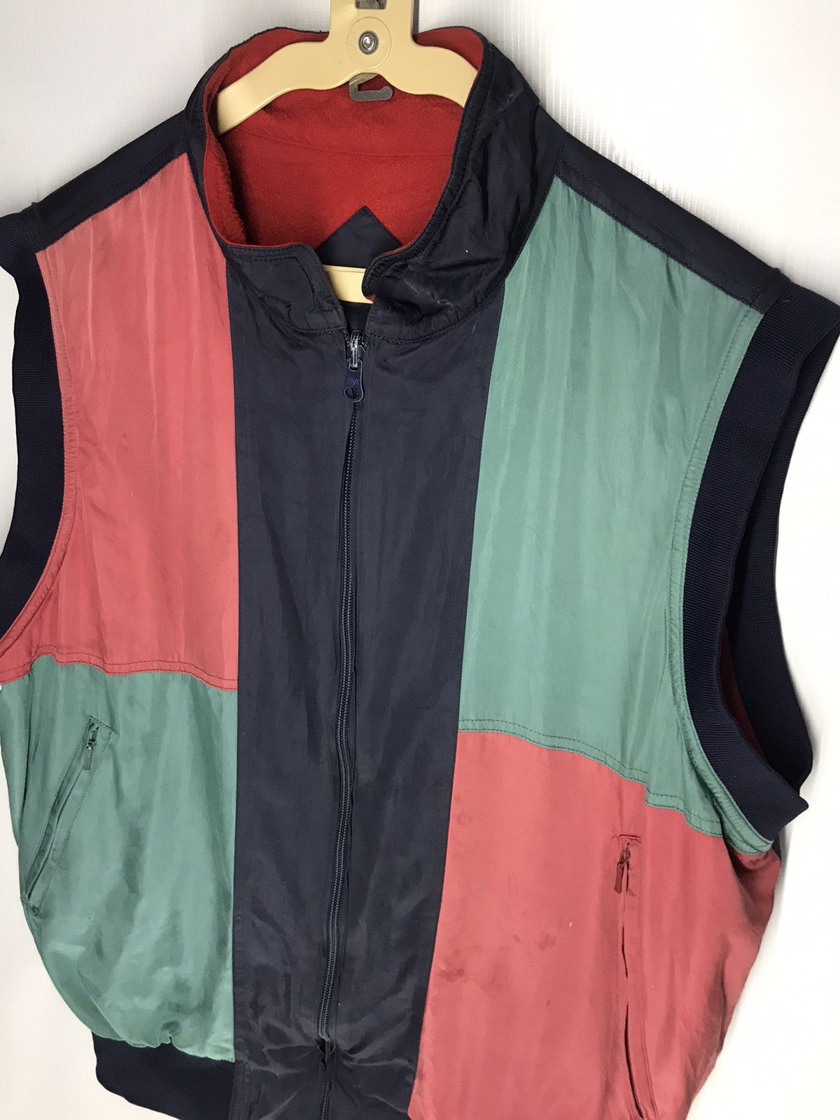 Japanese Brand Black&white sportwear reversible sleeveless zipper jacket Size US L / EU 52-54 / 3 - 7 Thumbnail