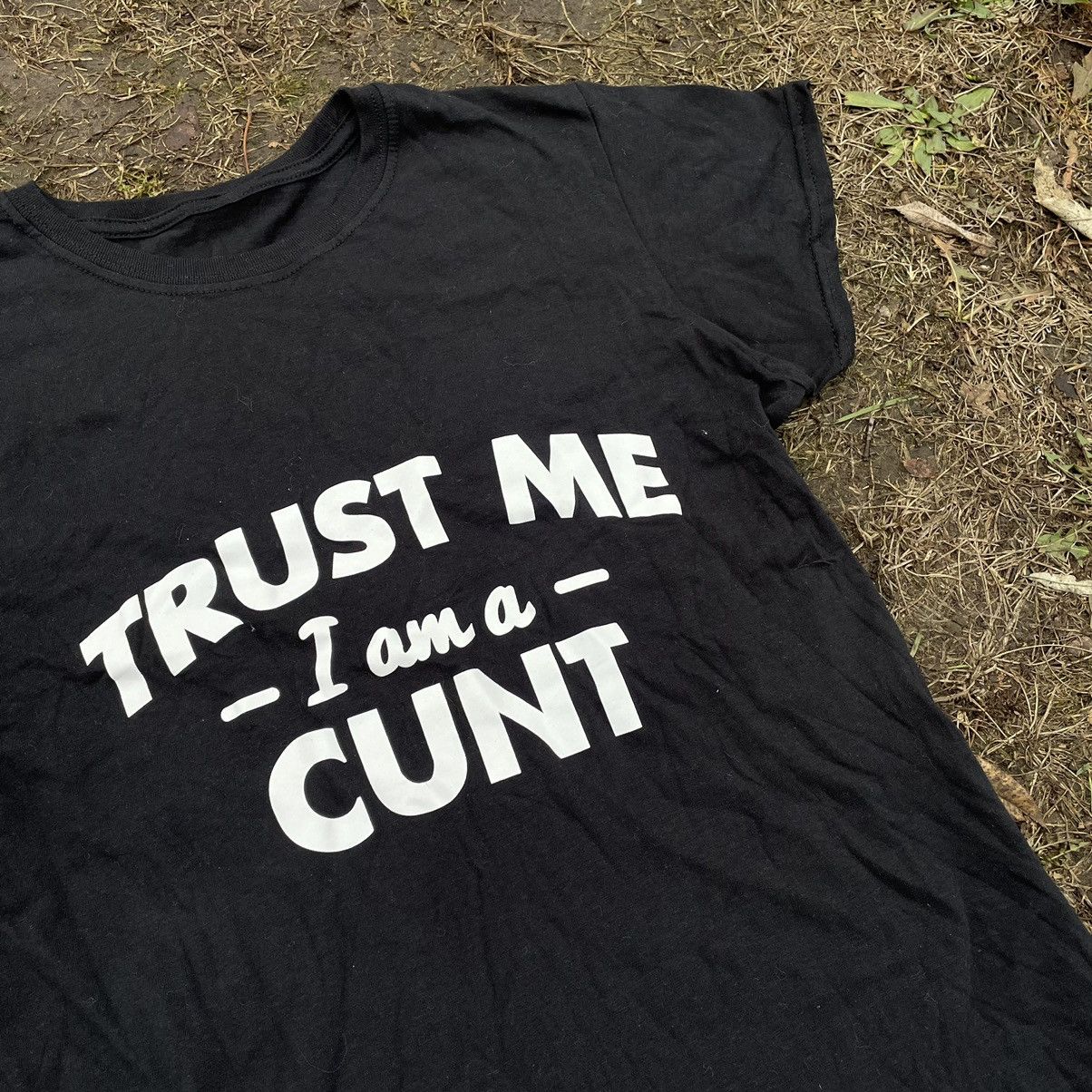 Vintage Vintage Y2K Graphic Tee Humor Thrashed Black Boxy Punk M Size M / US 6-8 / IT 42-44 - 4 Thumbnail