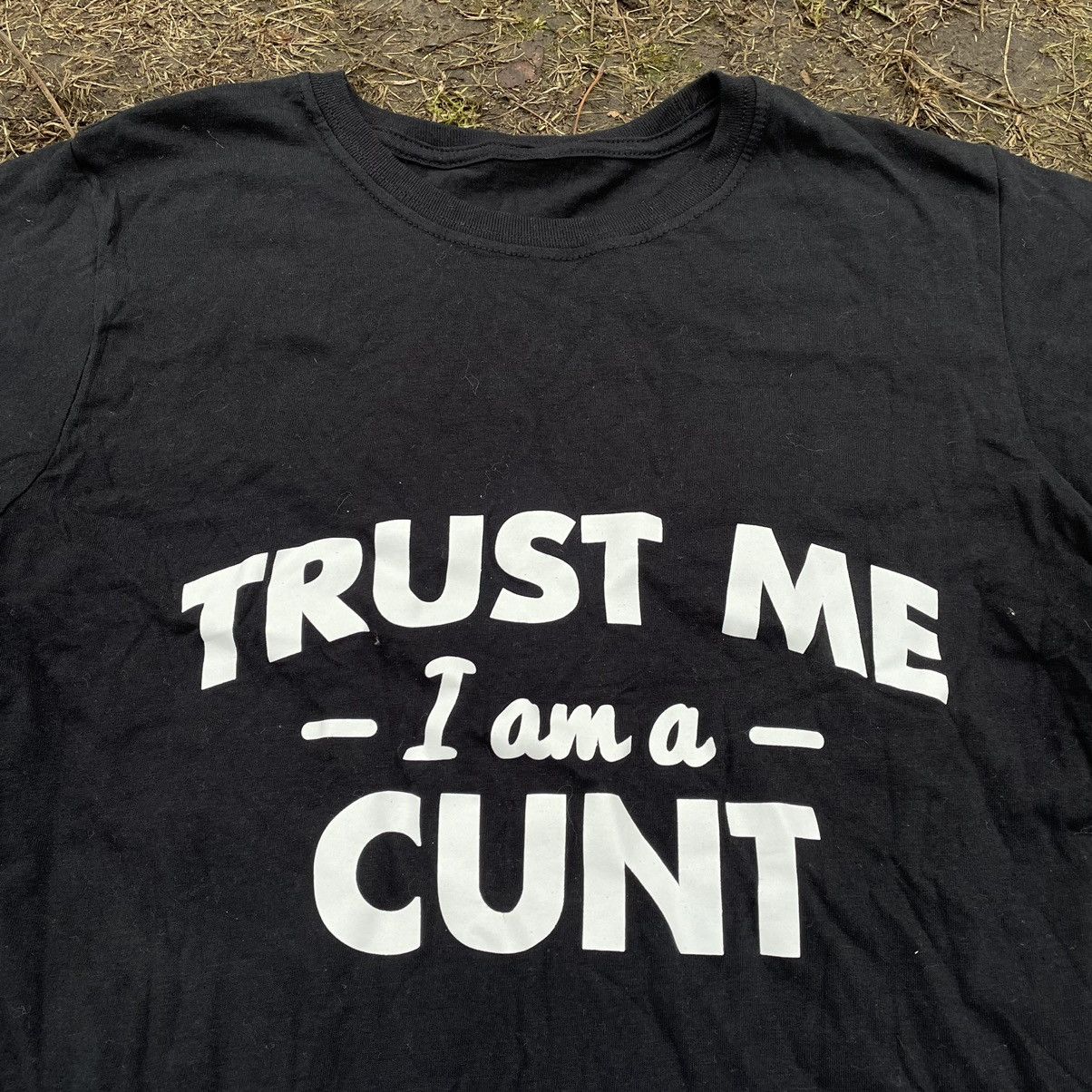 Vintage Vintage Y2K Graphic Tee Humor Thrashed Black Boxy Punk M Size M / US 6-8 / IT 42-44 - 5 Thumbnail