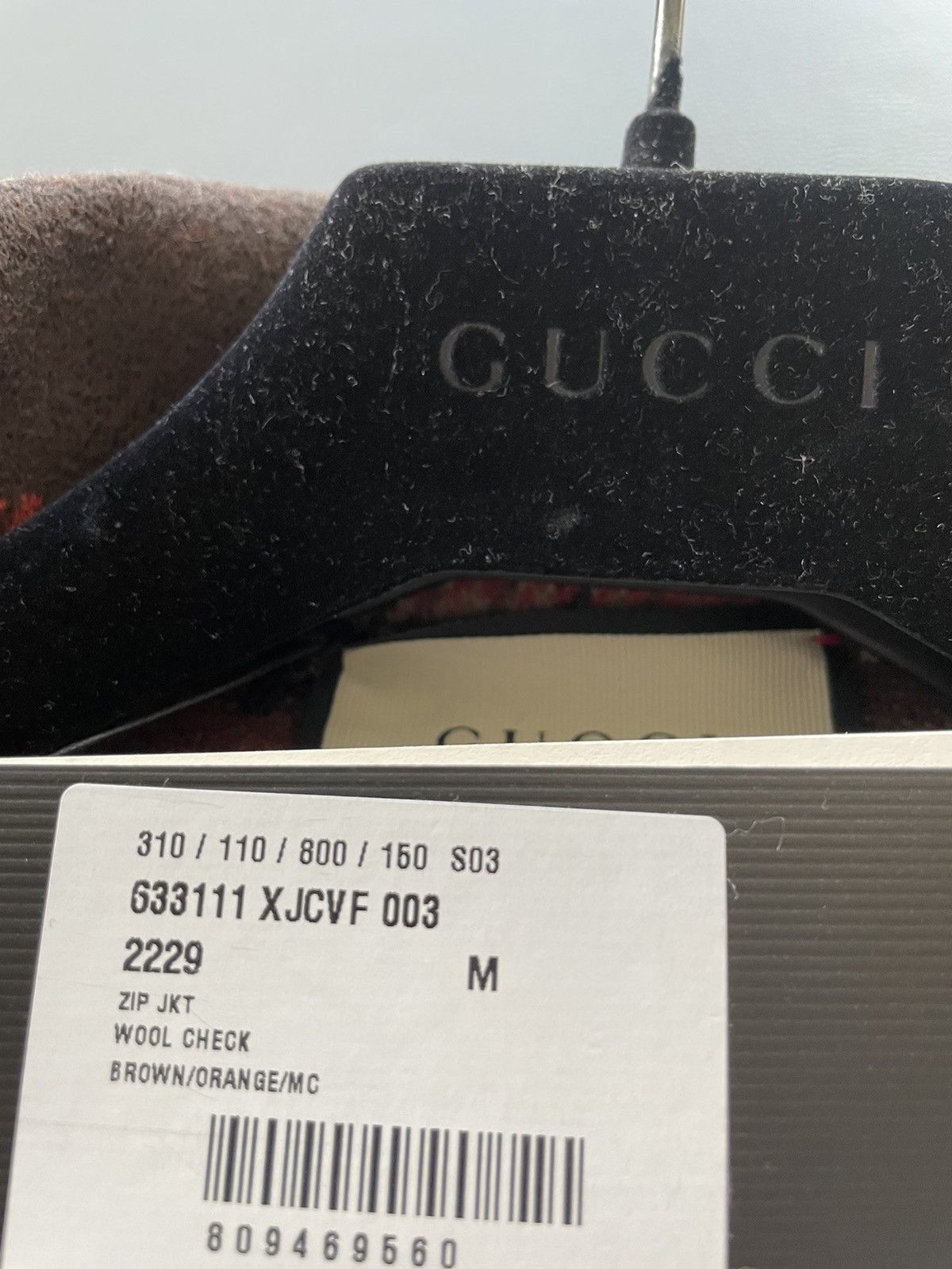 Gucci $4k Super Runway Limited Edition Wool Check Bomber Jacket Size US L / EU 52-54 / 3 - 23 Thumbnail