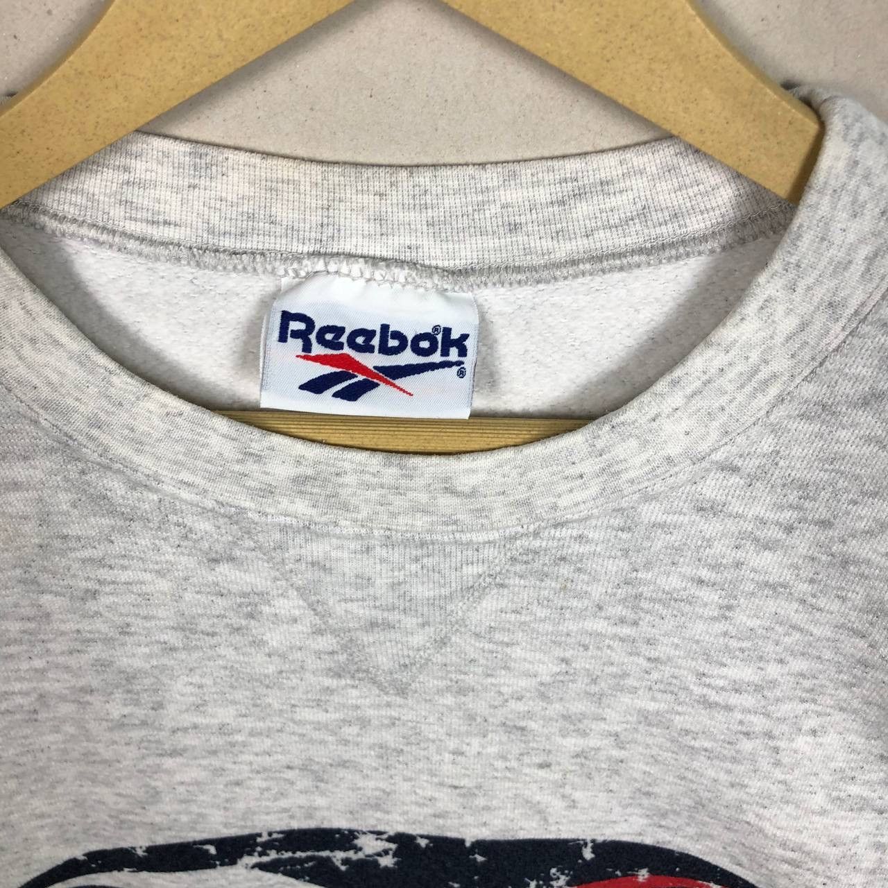 Reebok × Vintage Vintage 90s Reebok Big Logo Pullover Sweatshirt Streetwear Size US L / EU 52-54 / 3 - 7 Thumbnail