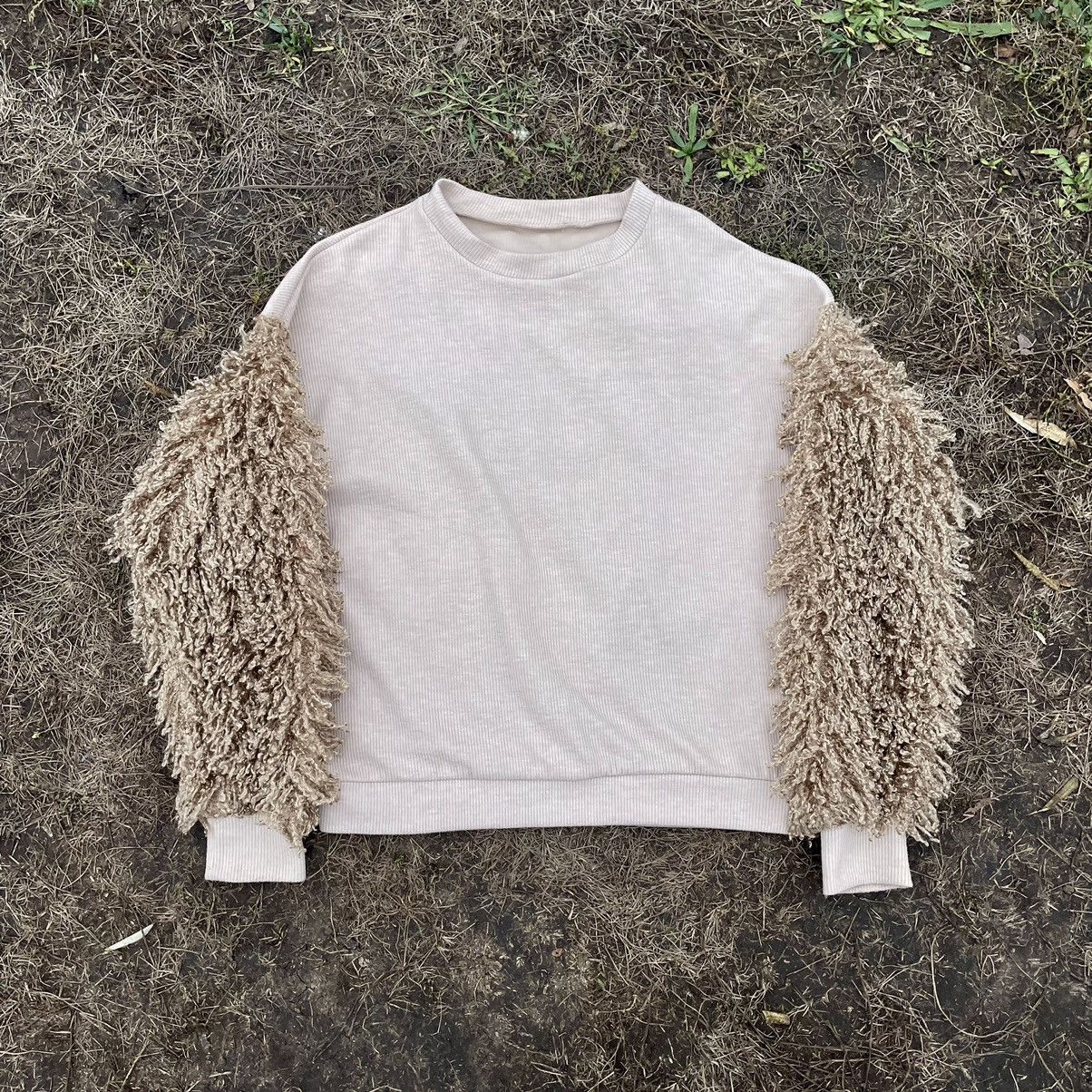 image of Vintage Y2K Mohair Teddy Grass Sweater Cutie Style, Women's (Size Medium)