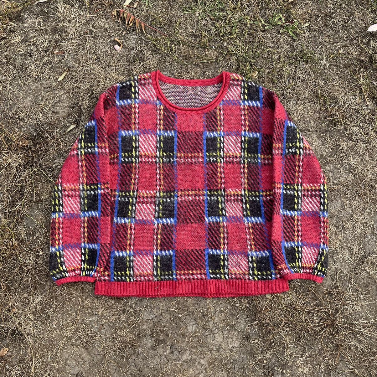 Vintage Vintage Y2K Argyle Knit Sweater Preppy Cutie Style Slim M Size US M / EU 48-50 / 2 - 1 Thumbnail