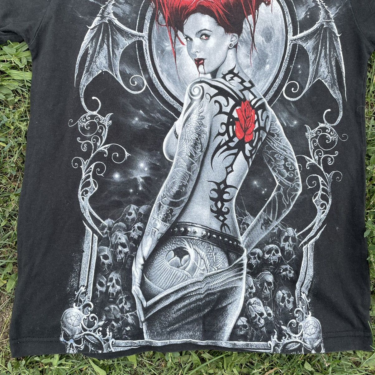 Vintage Vintage Y2K Gothic Graphic Tee Devil Horns Vamp Horror Grung Size US S / EU 44-46 / 1 - 4 Thumbnail