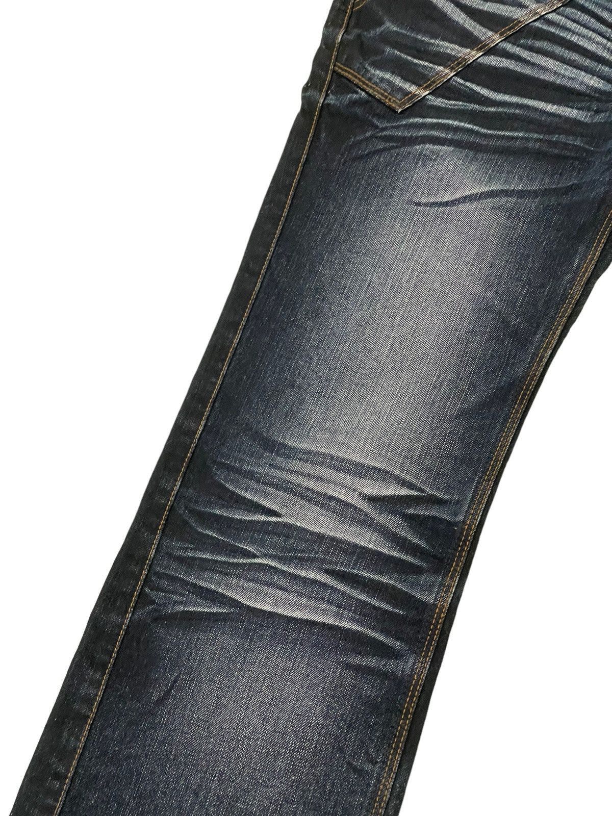 Japanese Brand Flare Jeans Nicole Club Acid Wash Low Rise Stretch 4🟦4 Size US 31 - 6 Thumbnail