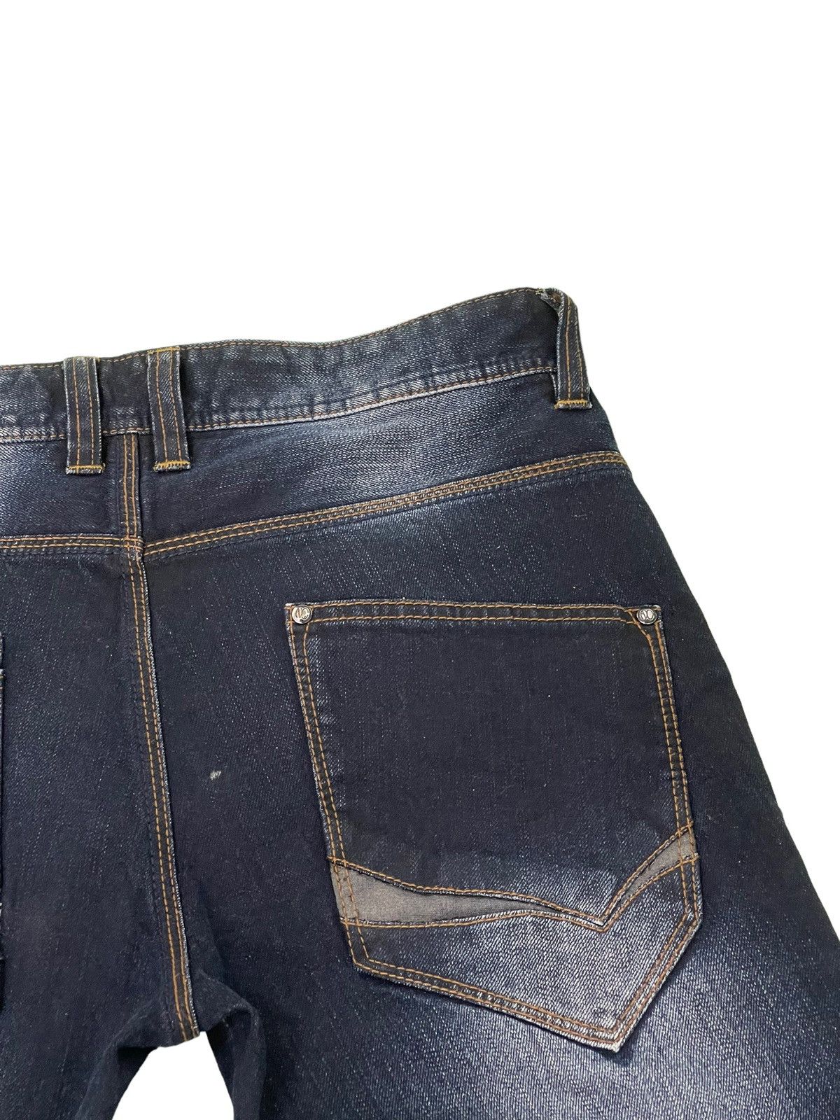 Japanese Brand Flare Jeans Nicole Club Acid Wash Low Rise Stretch 4🟦4 Size US 31 - 19 Thumbnail
