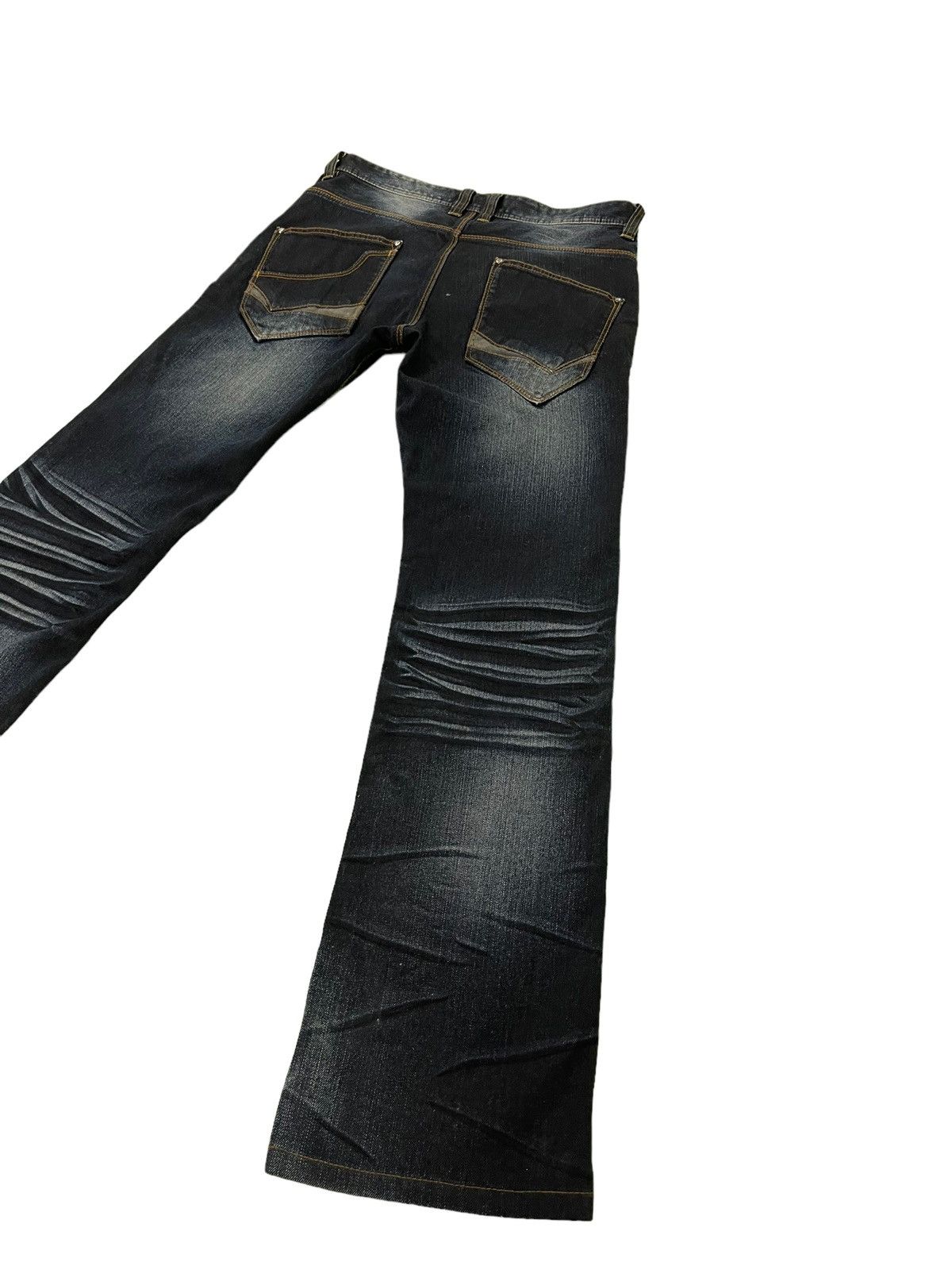 Japanese Brand Flare Jeans Nicole Club Acid Wash Low Rise Stretch 4🟦4 Size US 31 - 13 Thumbnail