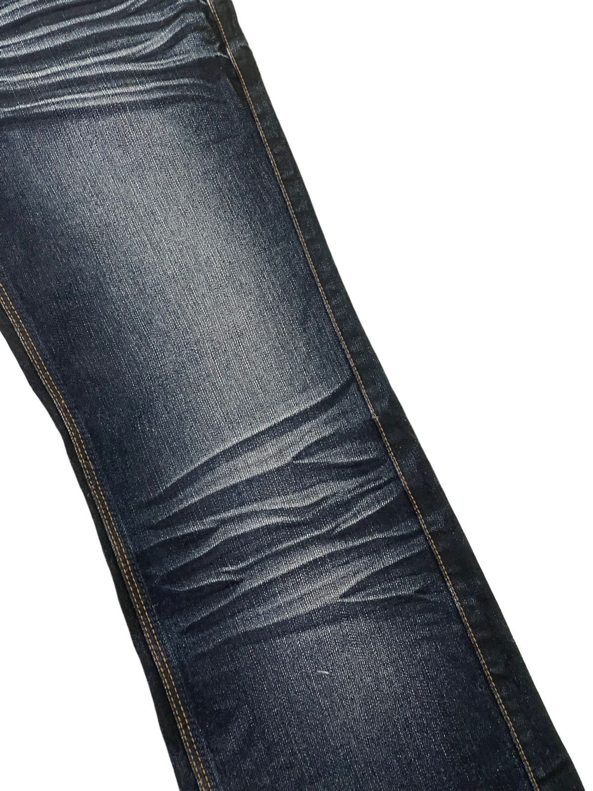 Japanese Brand Flare Jeans Nicole Club Acid Wash Low Rise Stretch 4🟦4 Size US 31 - 7 Thumbnail