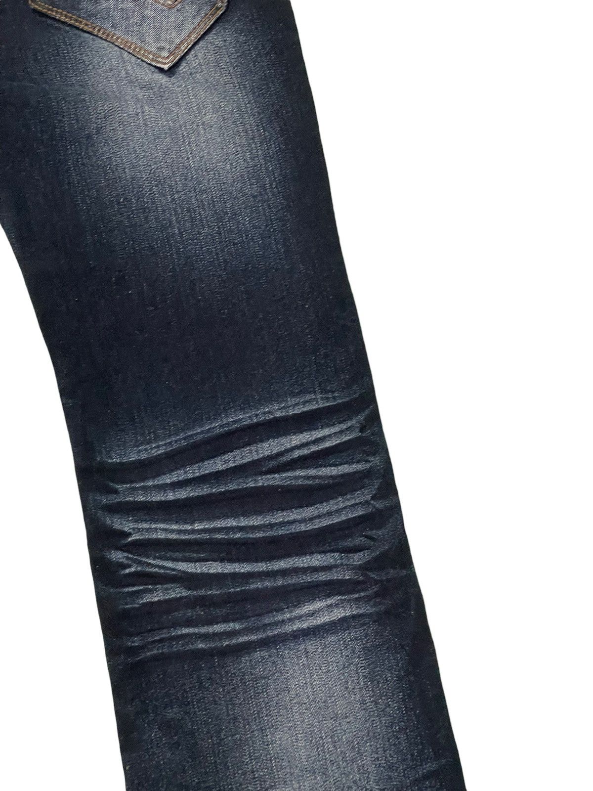 Japanese Brand Flare Jeans Nicole Club Acid Wash Low Rise Stretch 4🟦4 Size US 31 - 17 Thumbnail
